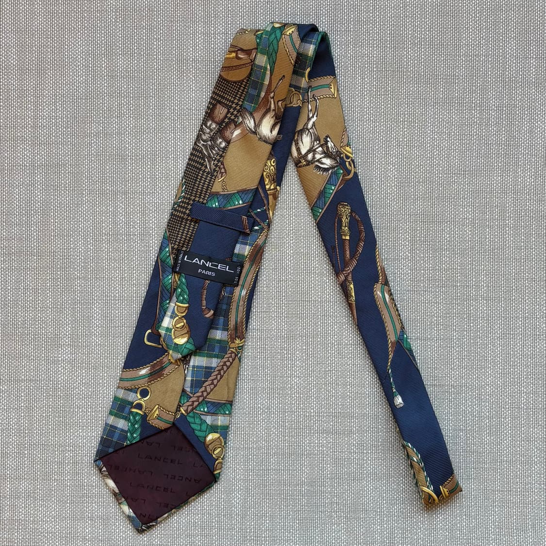 90s 프랑스 LANCEL 엘레강스 클래식 실크 타이 상품이미지6