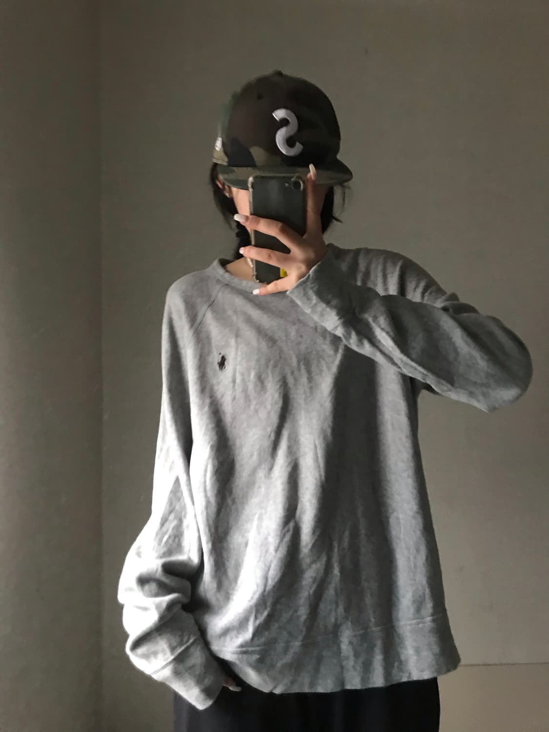 폴로 그레이 맨투맨 상품이미지3