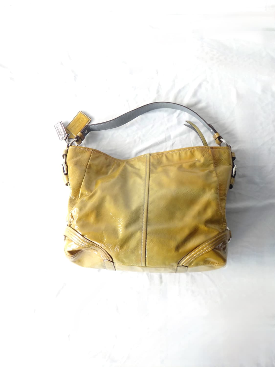 COACH gloosy shoulder lime bag 상품이미지3