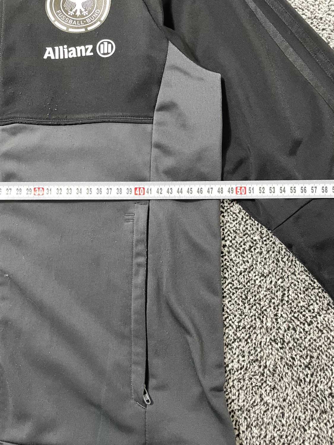 빈티지9. 희귀 매물 아디다스 독일 국대 져지 블랙 차콜 배색 상품이미지5