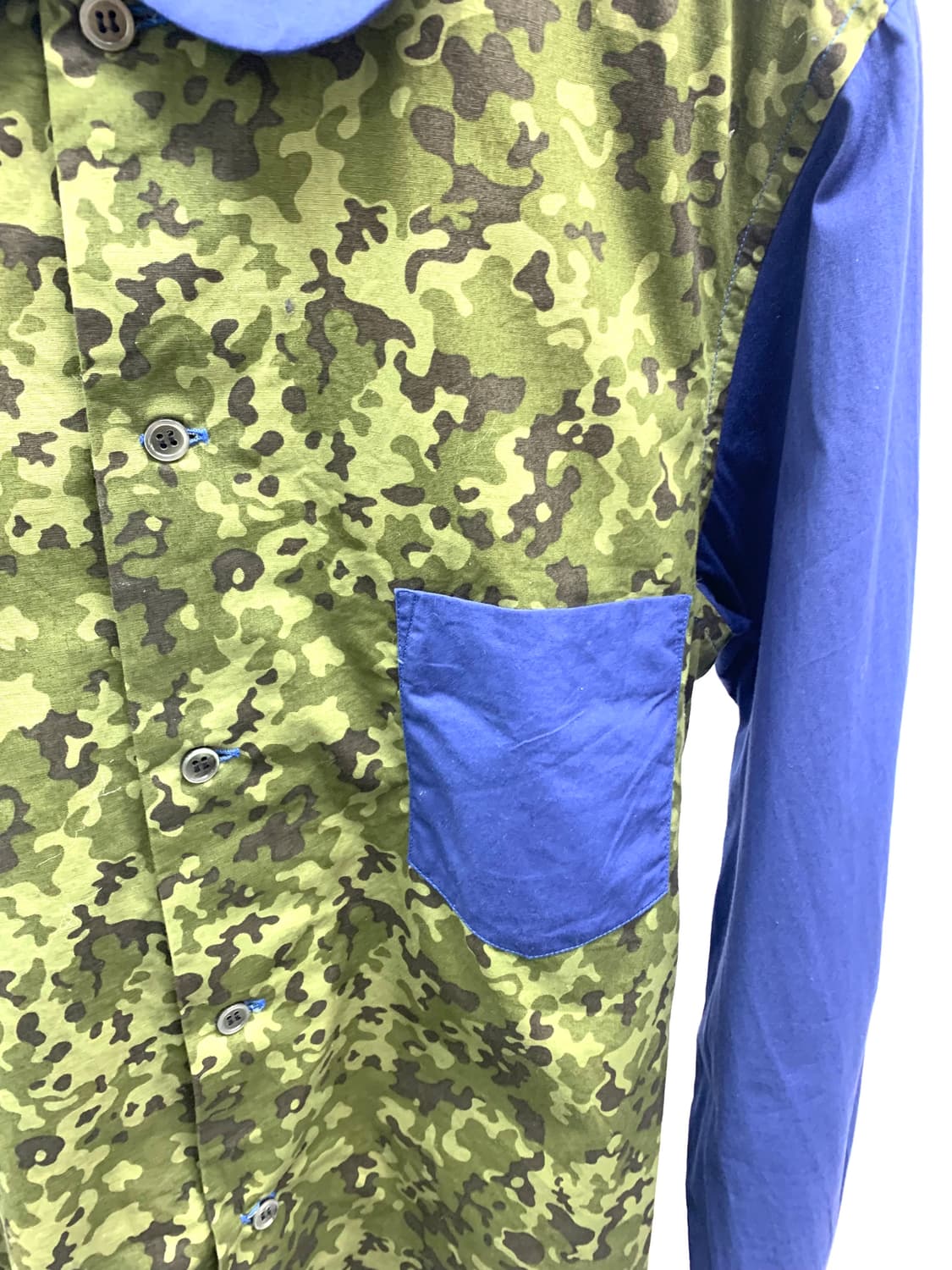 꼼데가르송 블랙 패치워크 카모 셔츠  상품이미지3