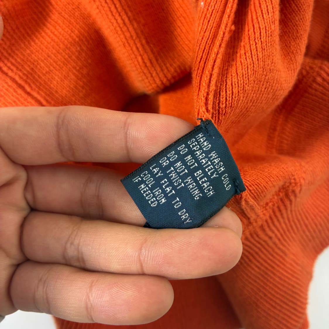 Polo  폴로 랄프로렌 자수 코튼 오렌지 라운드 니트  상품이미지5