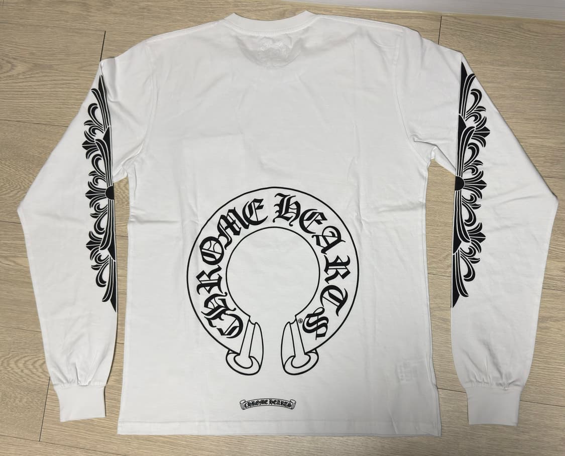 크롬하츠 플로랄 롱슬리브 긴팔 화이트 M 상품이미지2