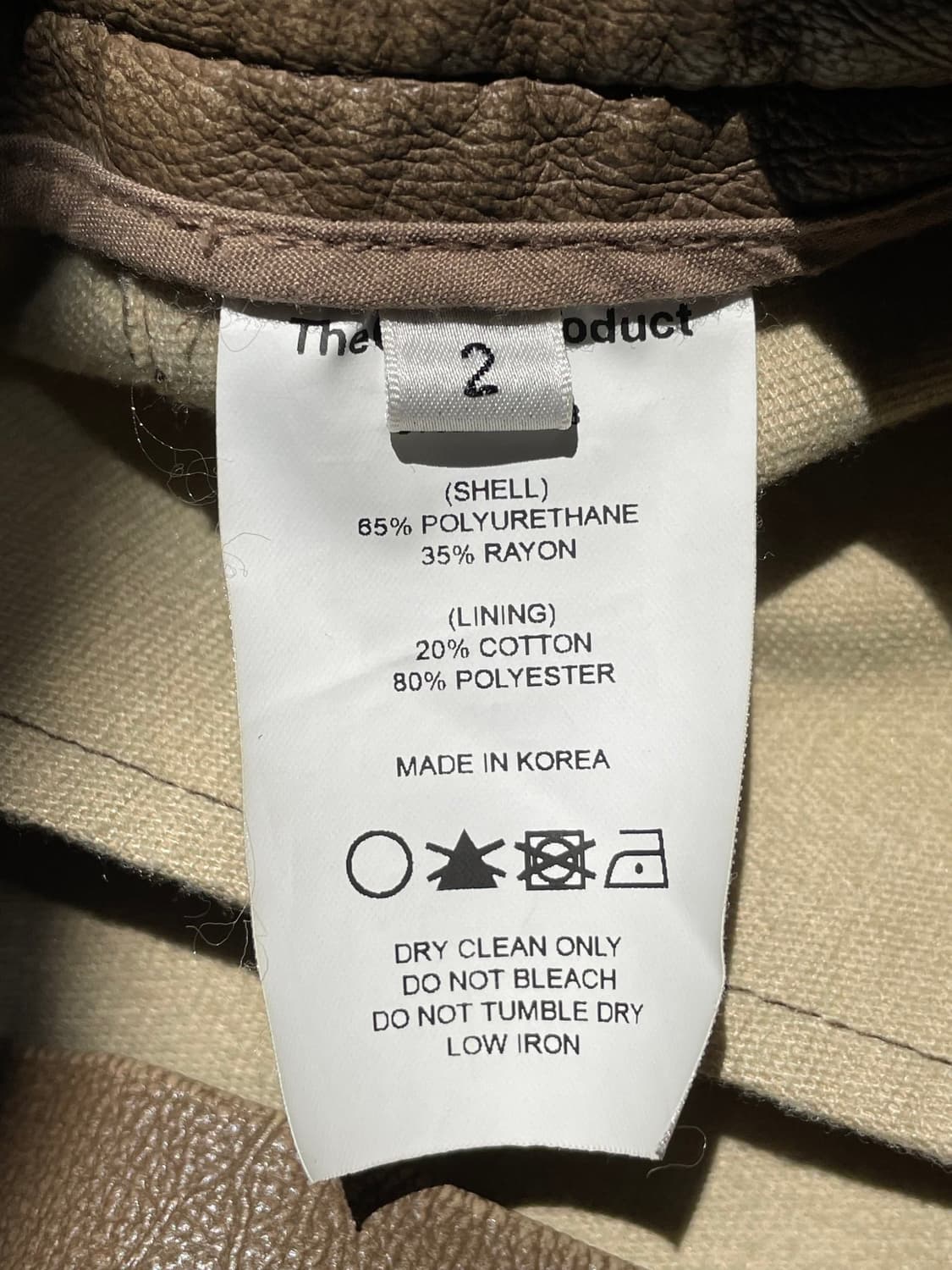 더오픈프로덕트 브라운 레더 와이드 팬츠 상품이미지8