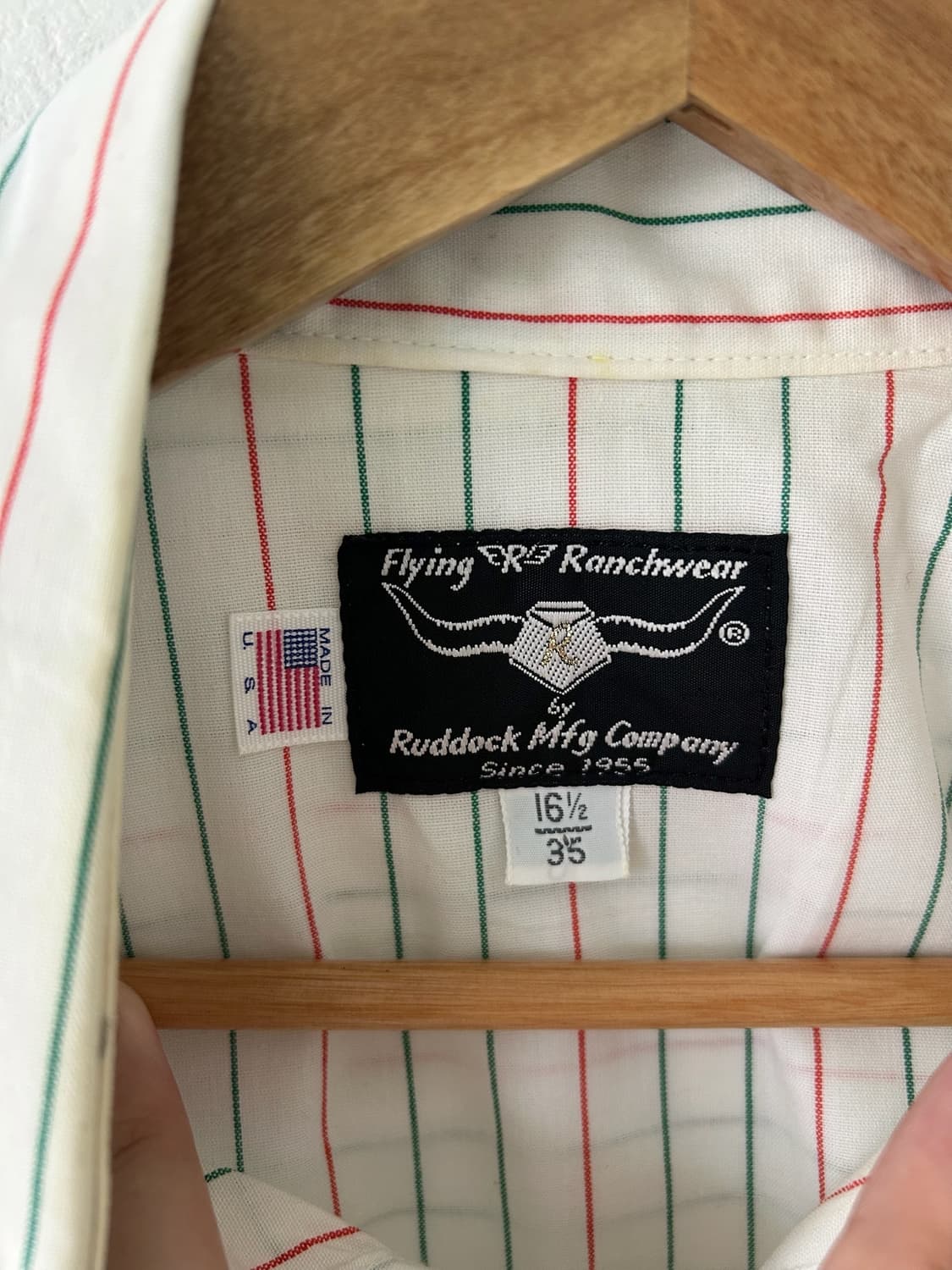 90's vtg Ruddock Mfg Stripe Western shir 상품이미지3