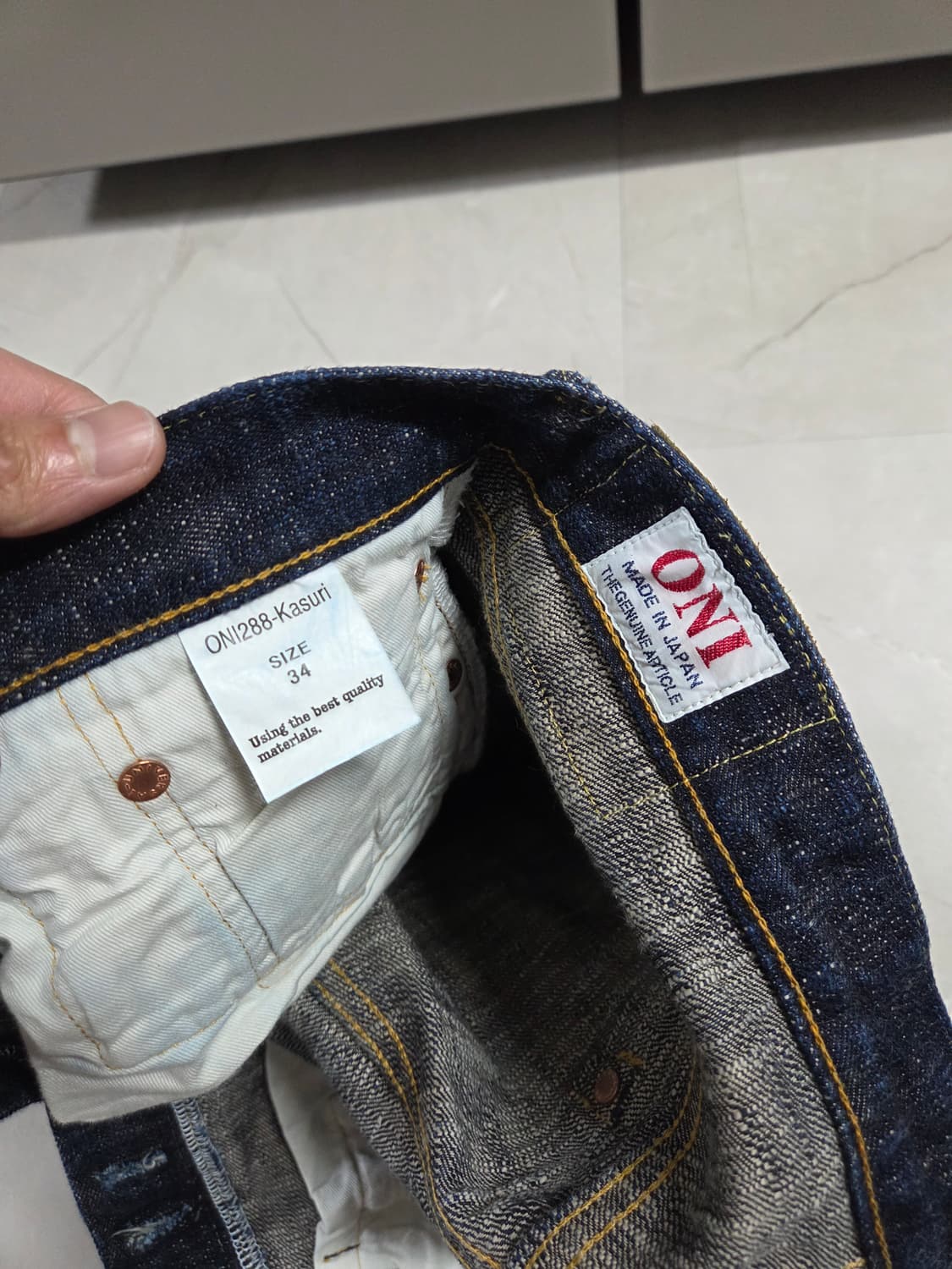 오니데님 카스리 288 17온스 34사이즈 상품이미지5