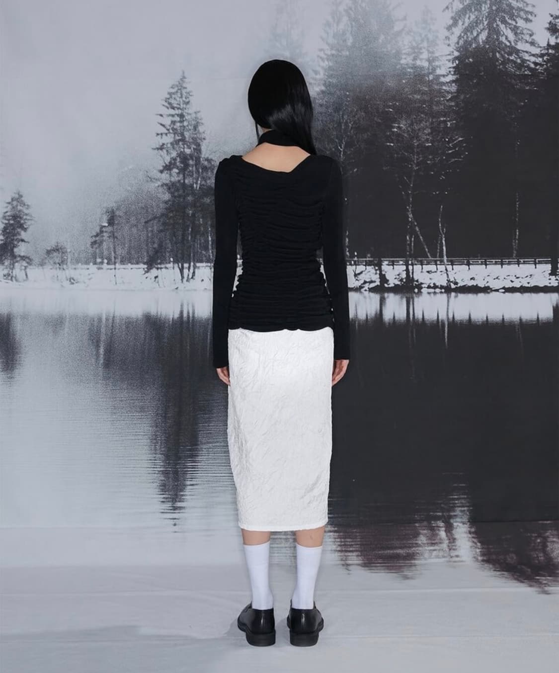 나체) 셔링 롱슬리브 니트티 상품이미지7