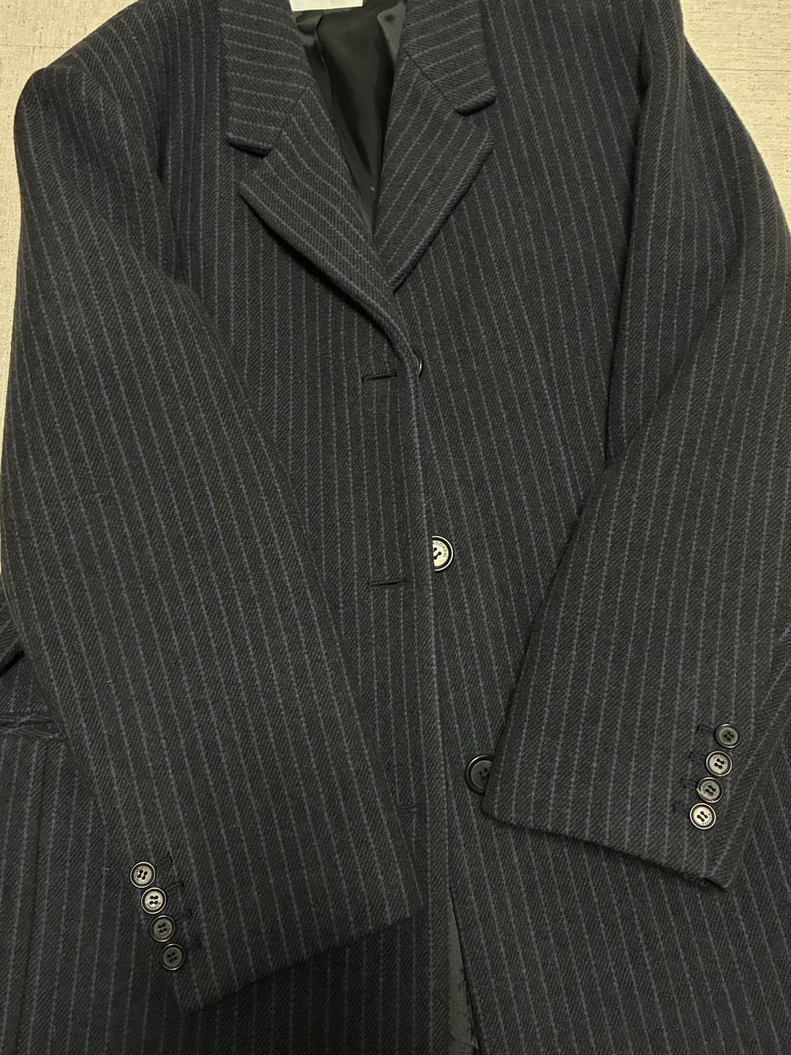 문달 스트라이프 코트(상태 좋음) 상품이미지3