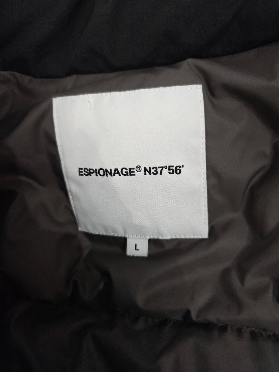 에스피오나지(ESPIONAGE) 블랙 덕다운 숏패딩 자켓 상품이미지9