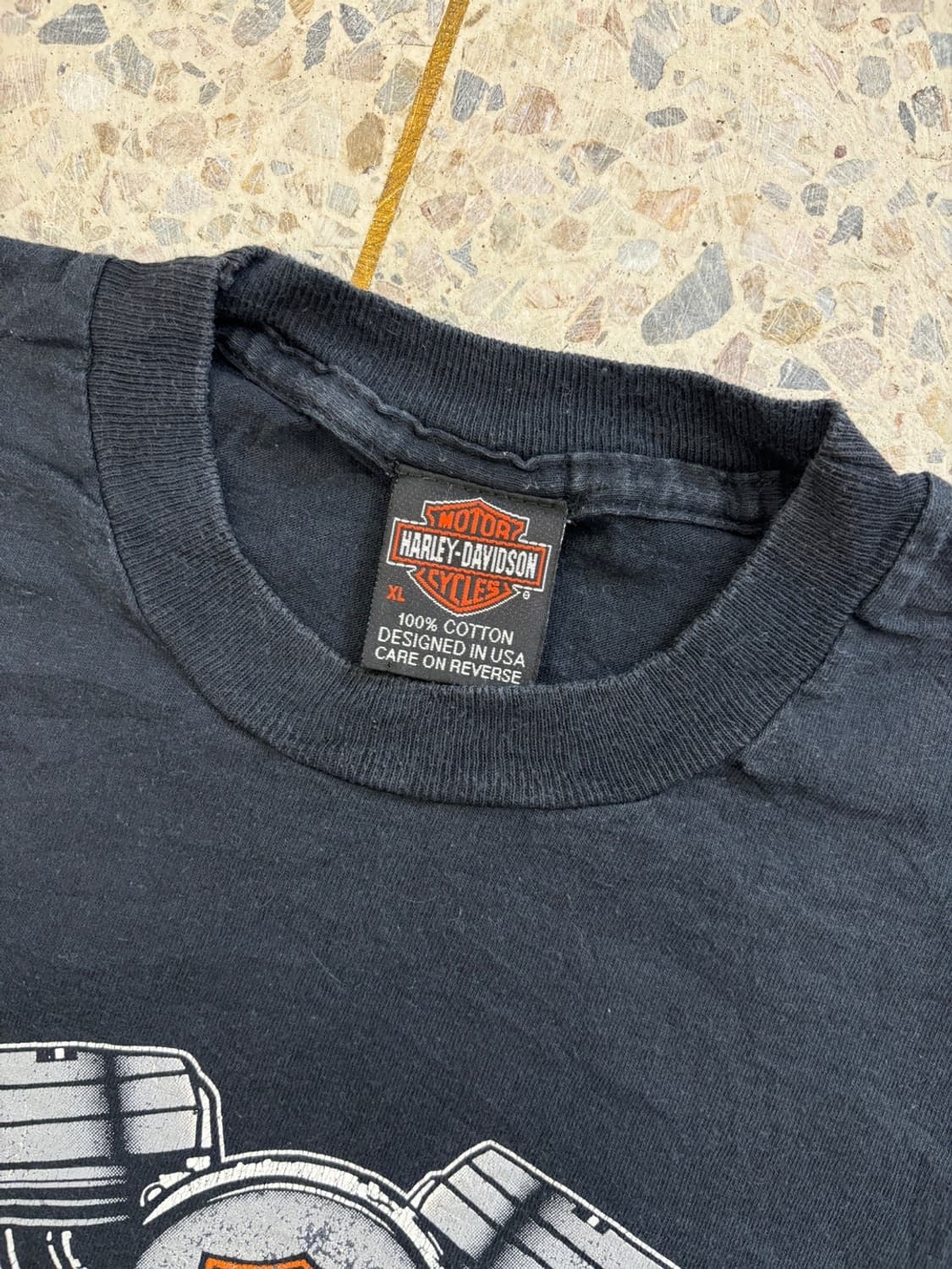 할리데이비슨 프린팅 반팔 블랙 상품이미지4