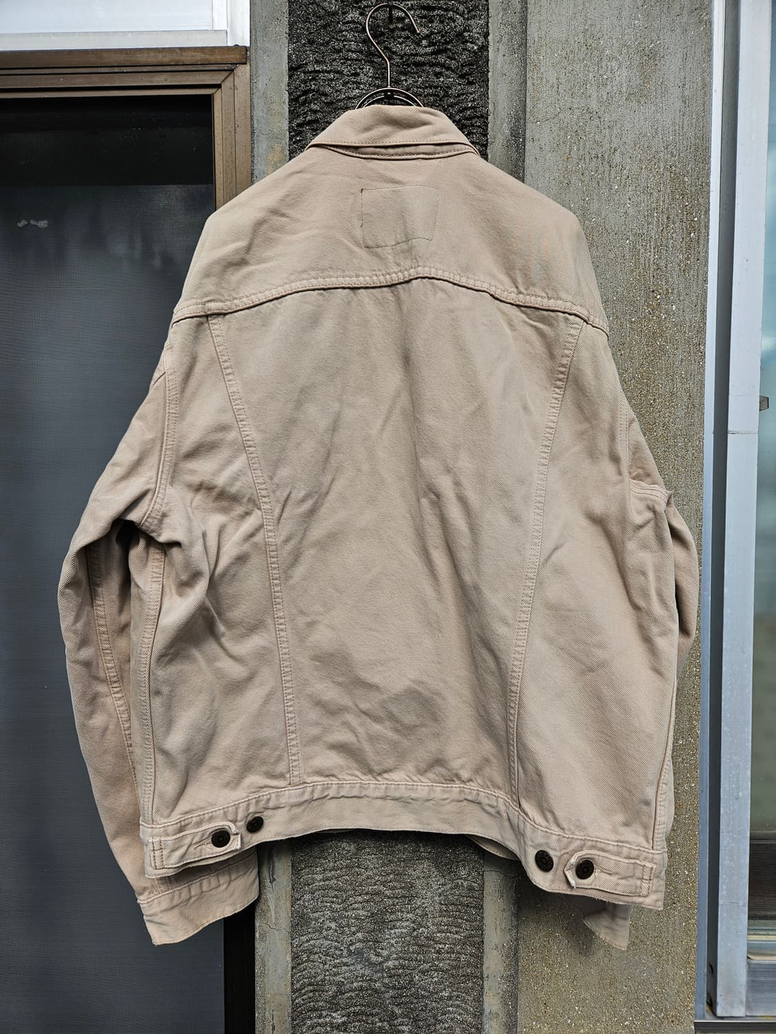 Levi's 리바이스 베이지 데님 트러커 자켓 (L, 루즈핏) 상품이미지4