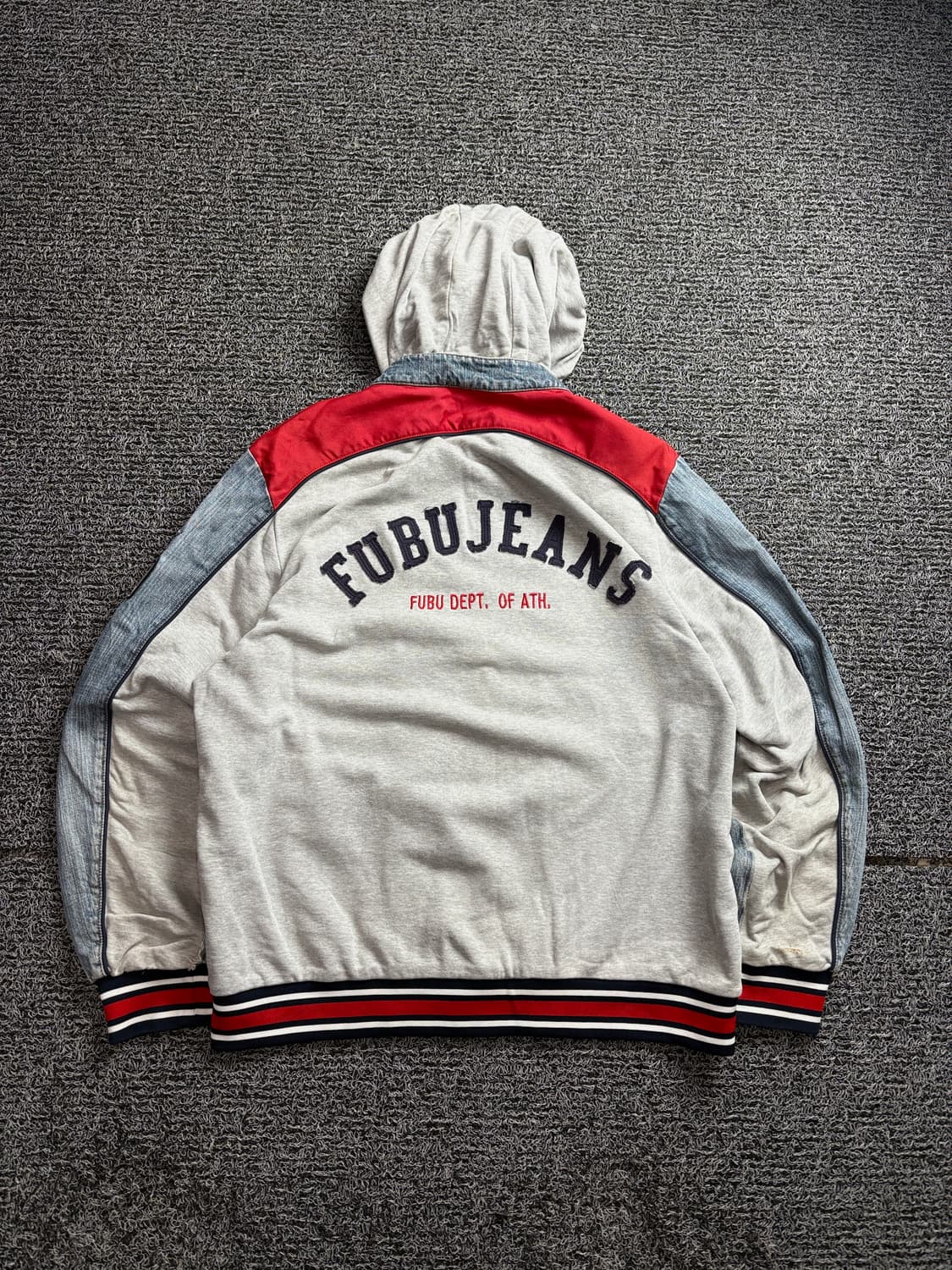 푸부 올드스쿨 빅로고 데님 믹스업 라이더 자켓 2874 상품이미지5