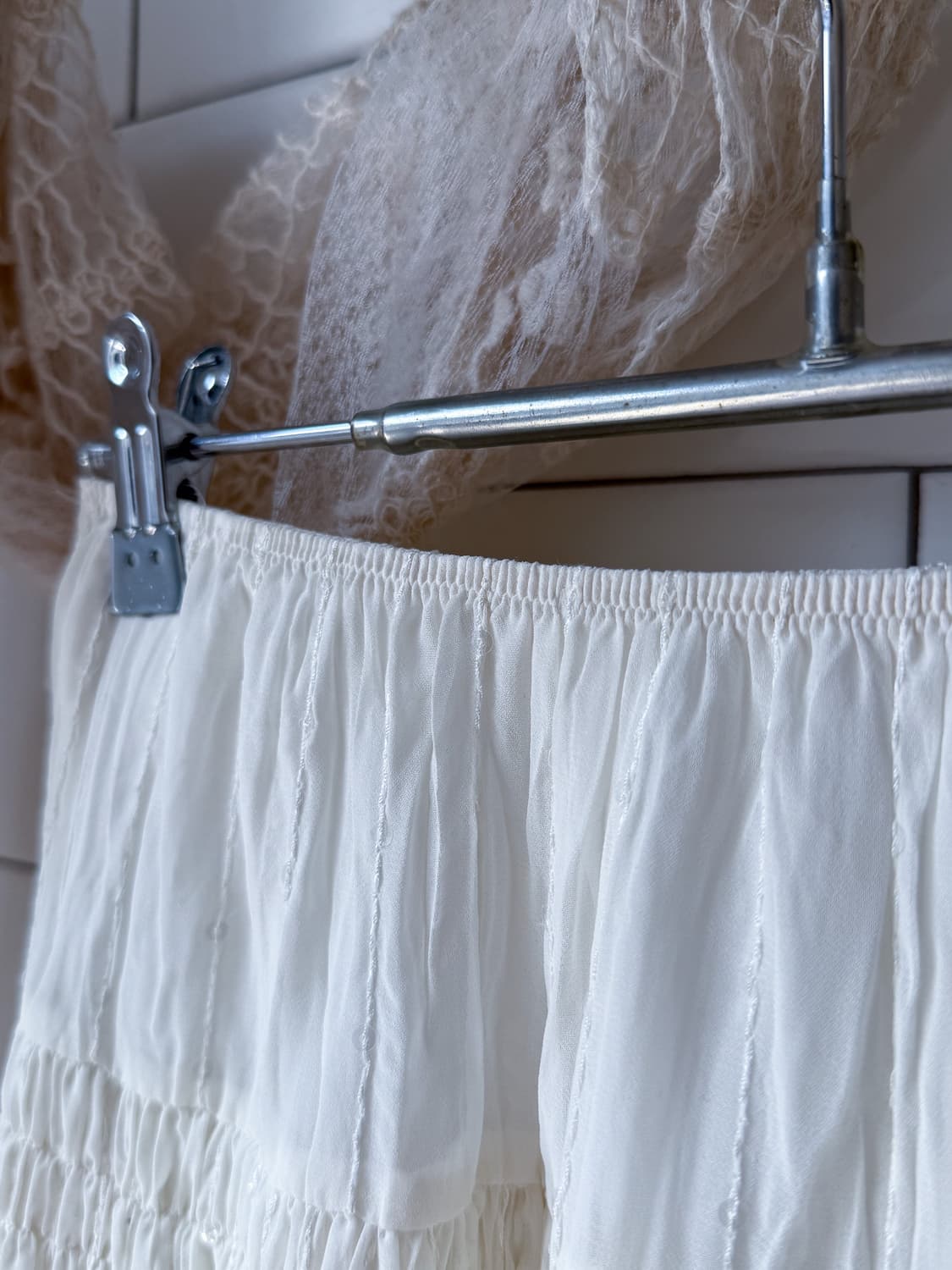 Beaded Wrinkle Shirred Skirt 0270 상품이미지4