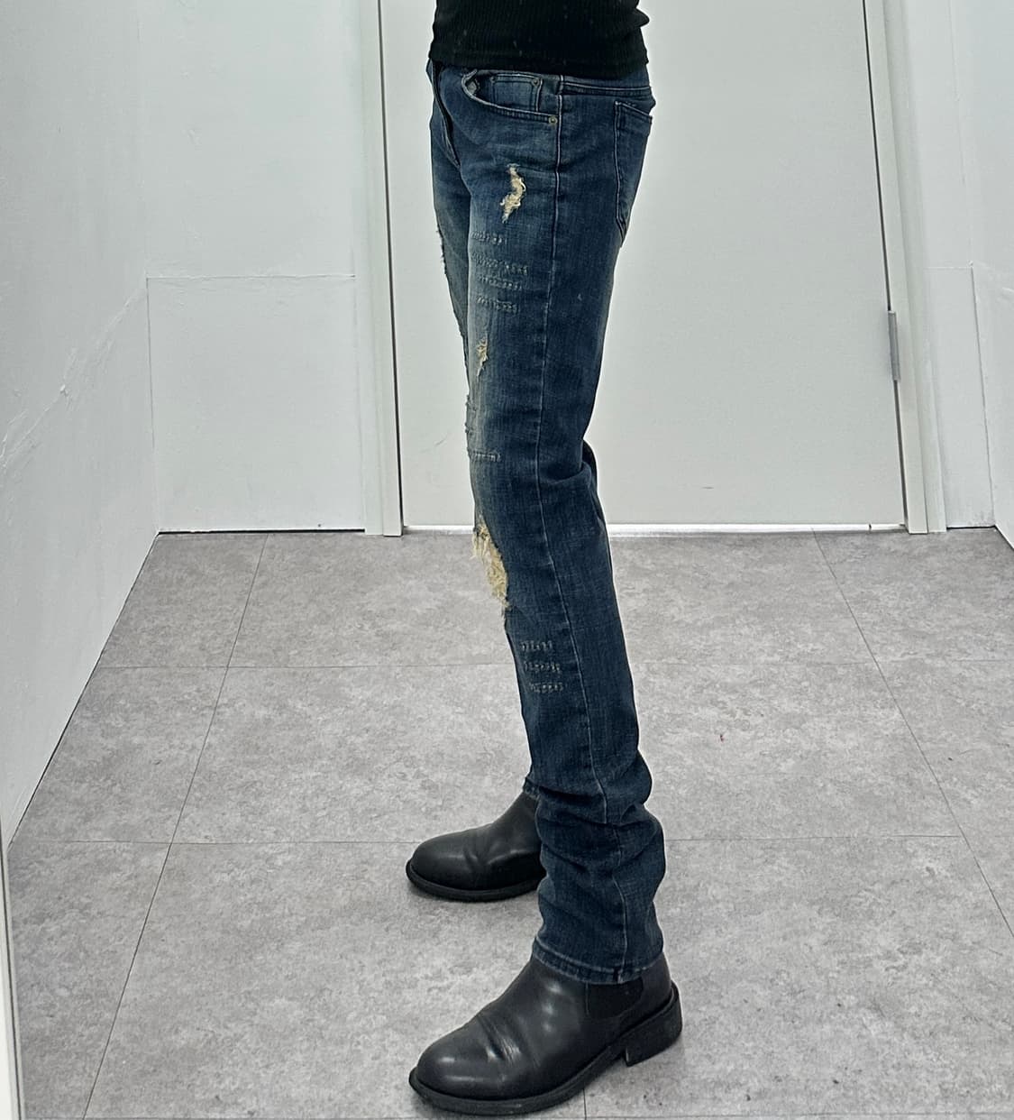 Vintage distressed denim pants 상품이미지2