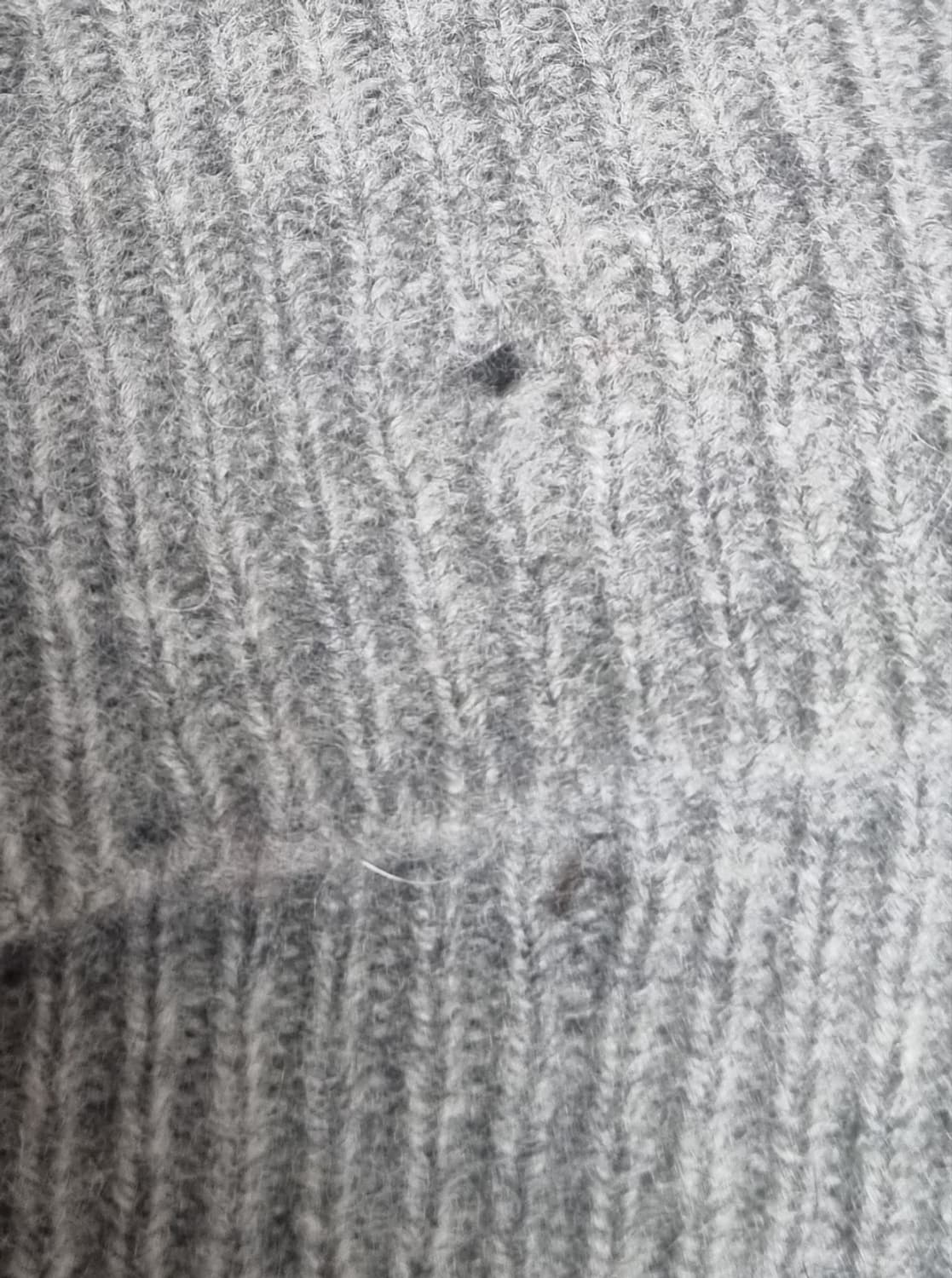 L ) 폴로 그레이 램스울100% 니트 상품이미지4