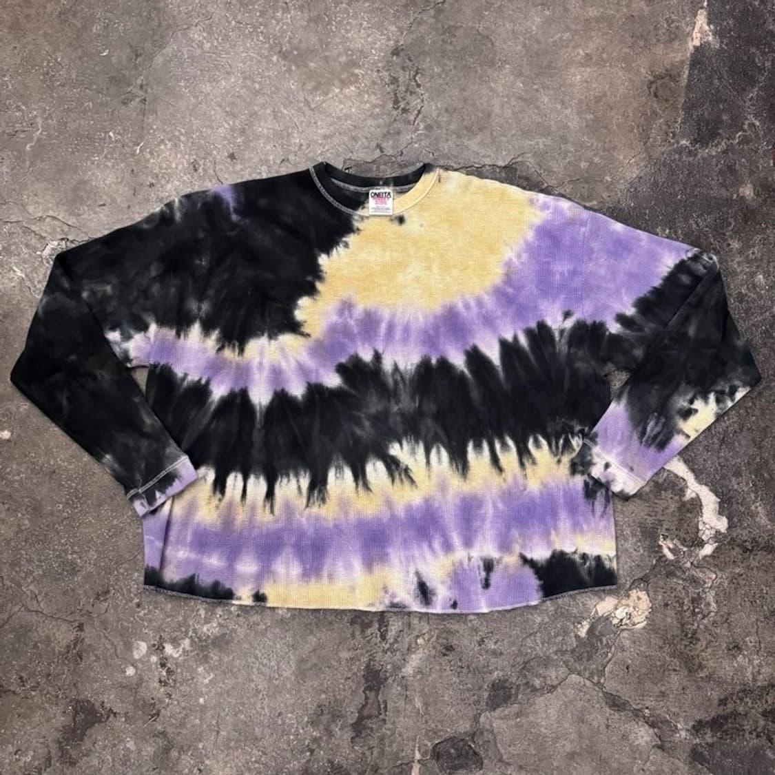 [F] 소버 굿즈 와플 티셔츠 타이다이 블리치 다잉 상품이미지1