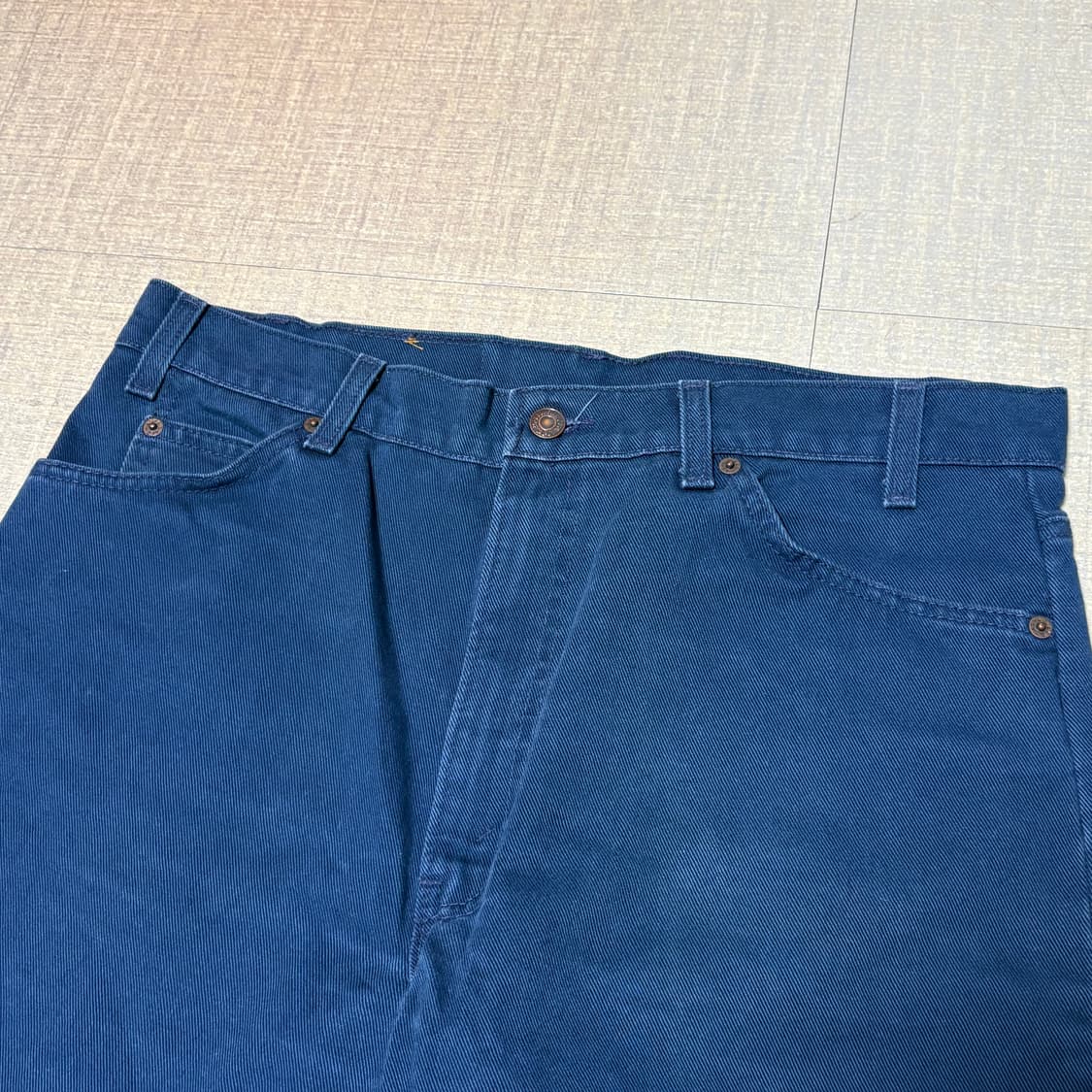 90s USA🇺🇸 리바이스 550 오렌지 탭 네이비 진청 상품이미지2