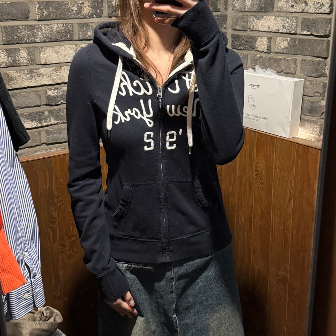 여S) 아베크롬비 네이비 후드집업 상품이미지10