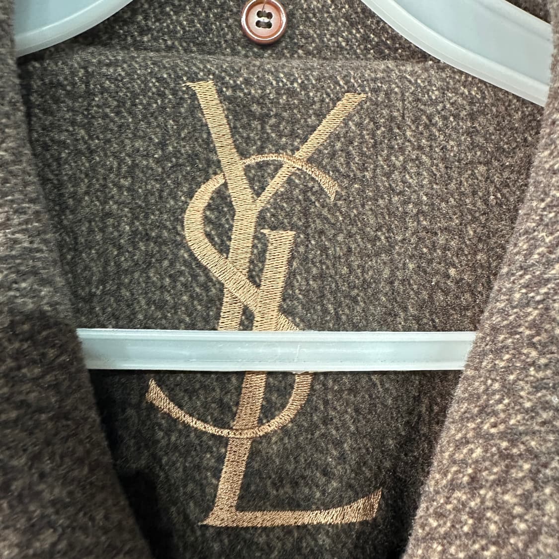 YSL 입생로랑 브라운 울코트 XL 상품이미지3