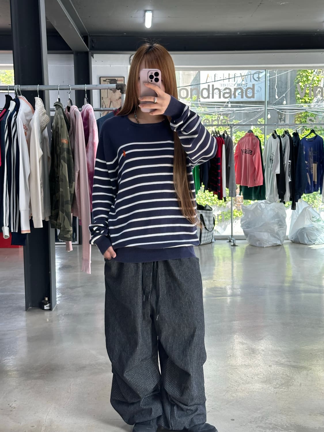 폴로랄프로렌 피마코튼 스트라이프 니트 상품이미지4