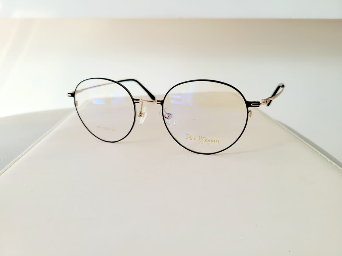 폴휴먼안경 PHF-362A 블랙/골드 초경량 상품이미지2