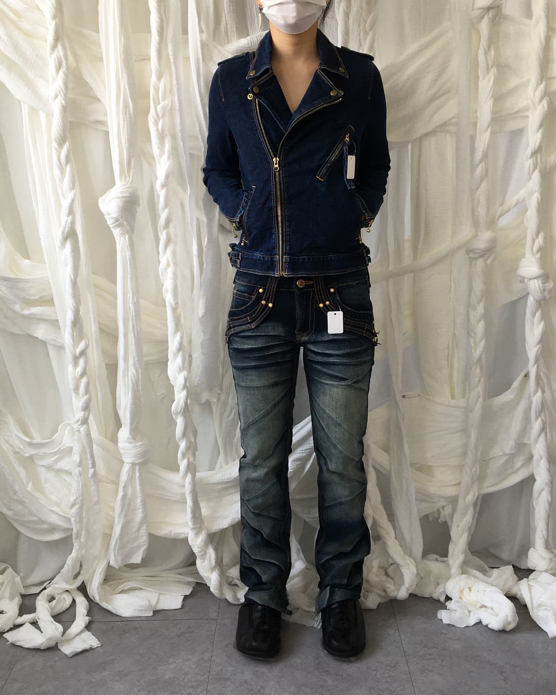 Denim rider jacket 상품이미지1