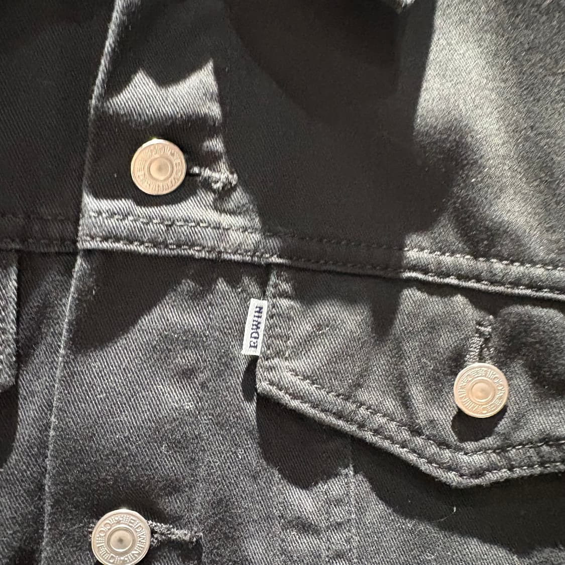 EDWIN 빈티지 블랙 트러커자켓  상품이미지4