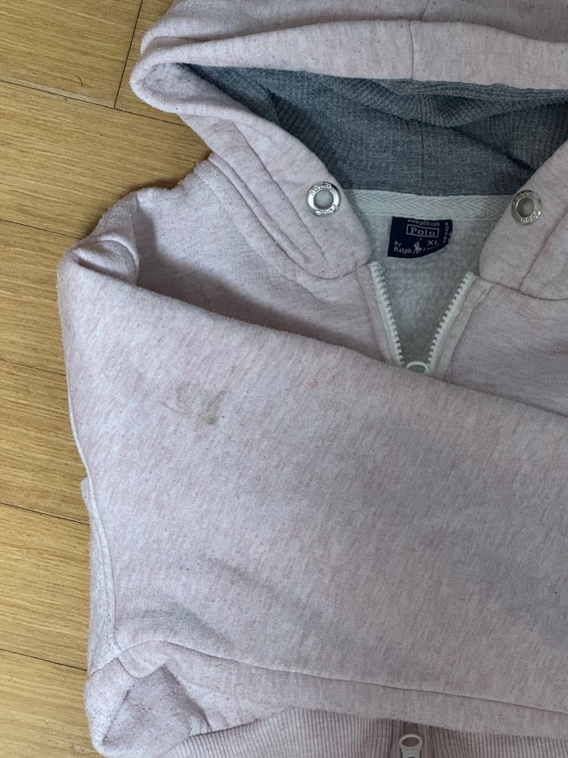 국내유일매물) 폴로 정품 딸기우유 커스텀 후드집업 상품이미지4