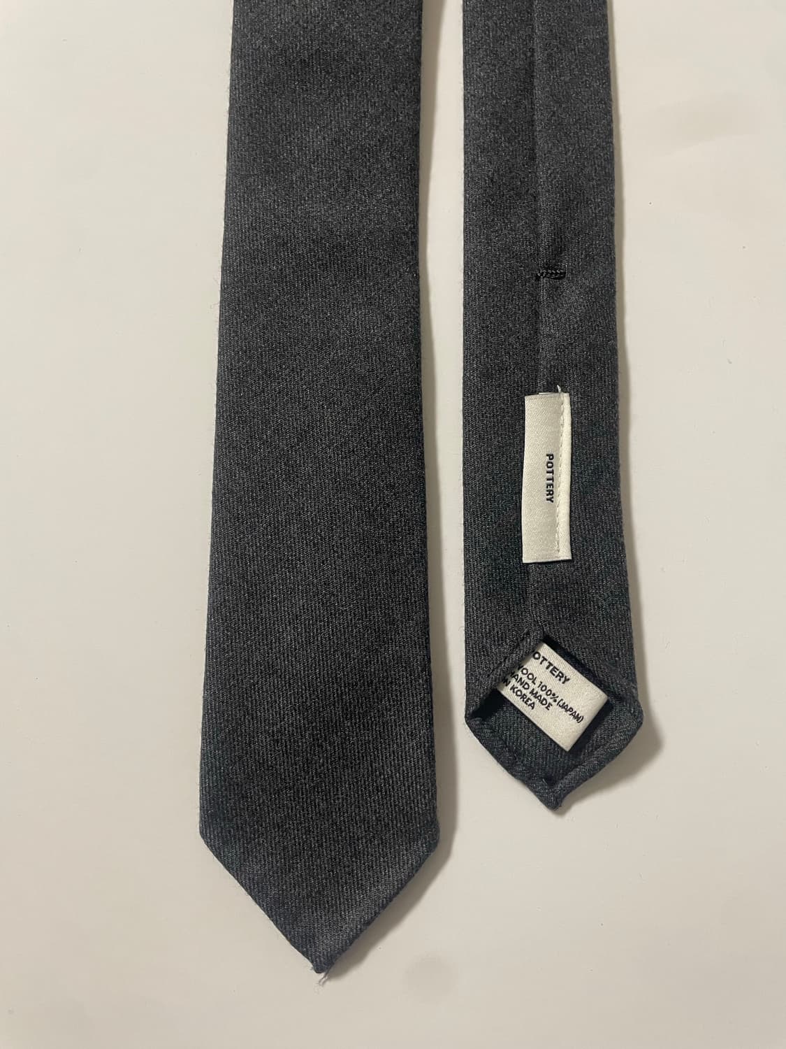 포터리 울 슬림타이(미드 그레이) 상품이미지3