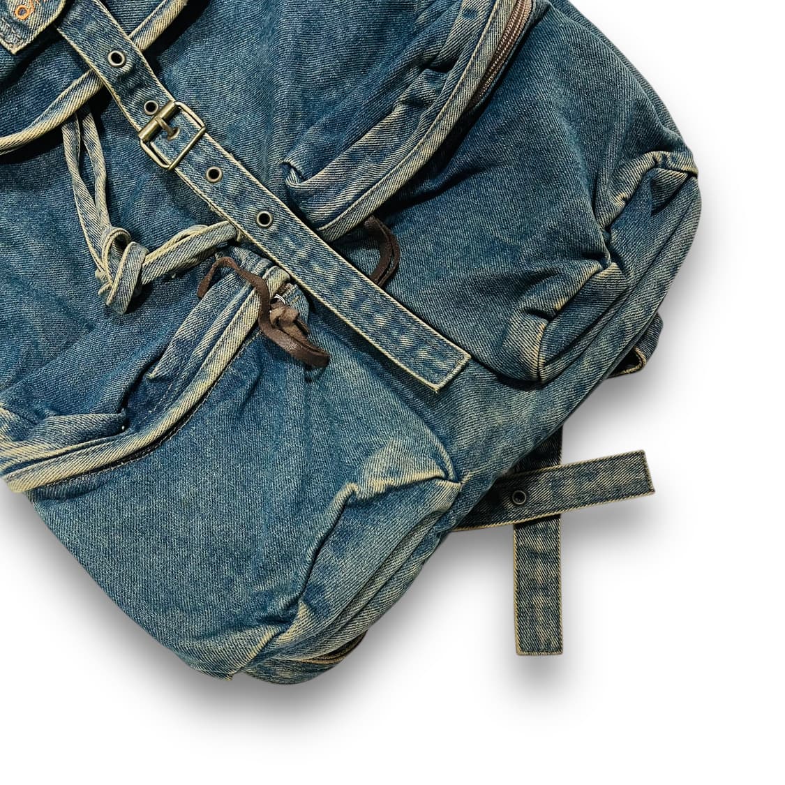O/RANSON denim washed vintage backpack 상품이미지3