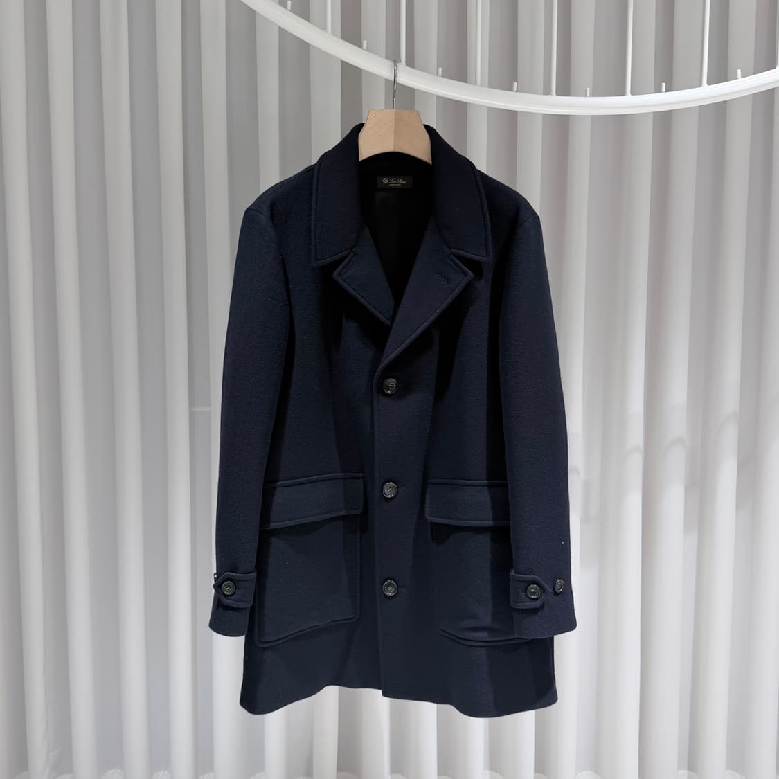(A+/M) / 로로피아나 레드몬드 더블 캐시미어 카 코트 네이비 상품이미지1