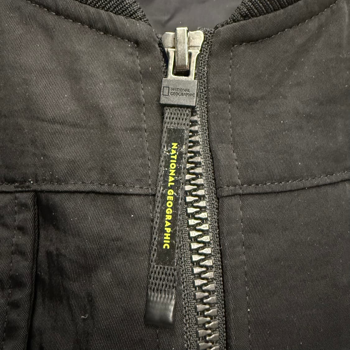[정품/M] 내셔널지오그래픽 블랙 봄버 자켓 b15 상품이미지5
