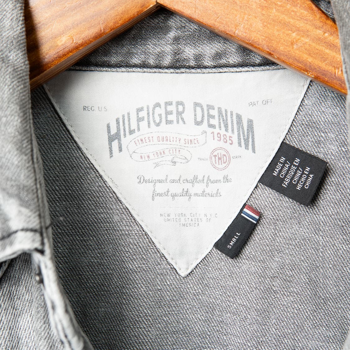 [S] 타미힐피거 웨스턴 데님 셔츠 워시드 그레이  상품이미지7