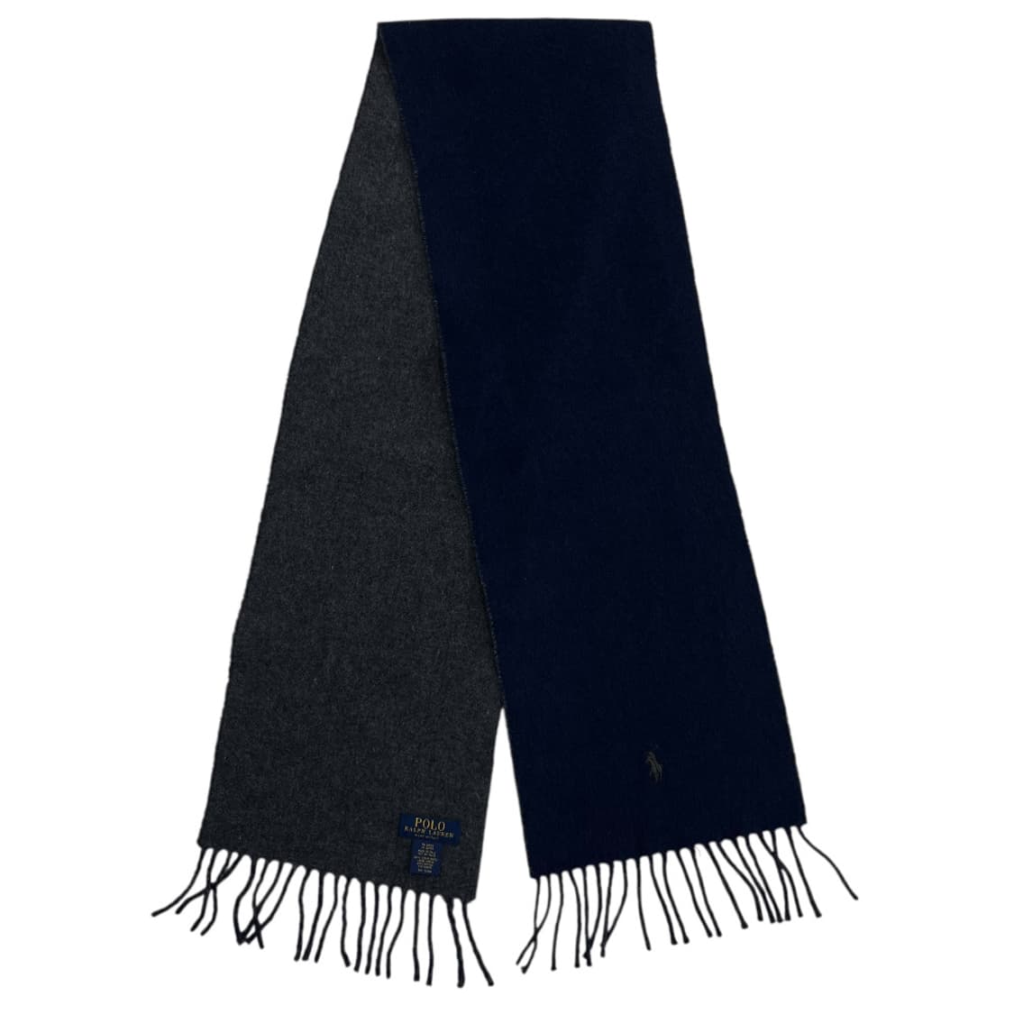 폴로 랄프로렌 차콜 포니 그레이배색 네이비 머플러 상품이미지3