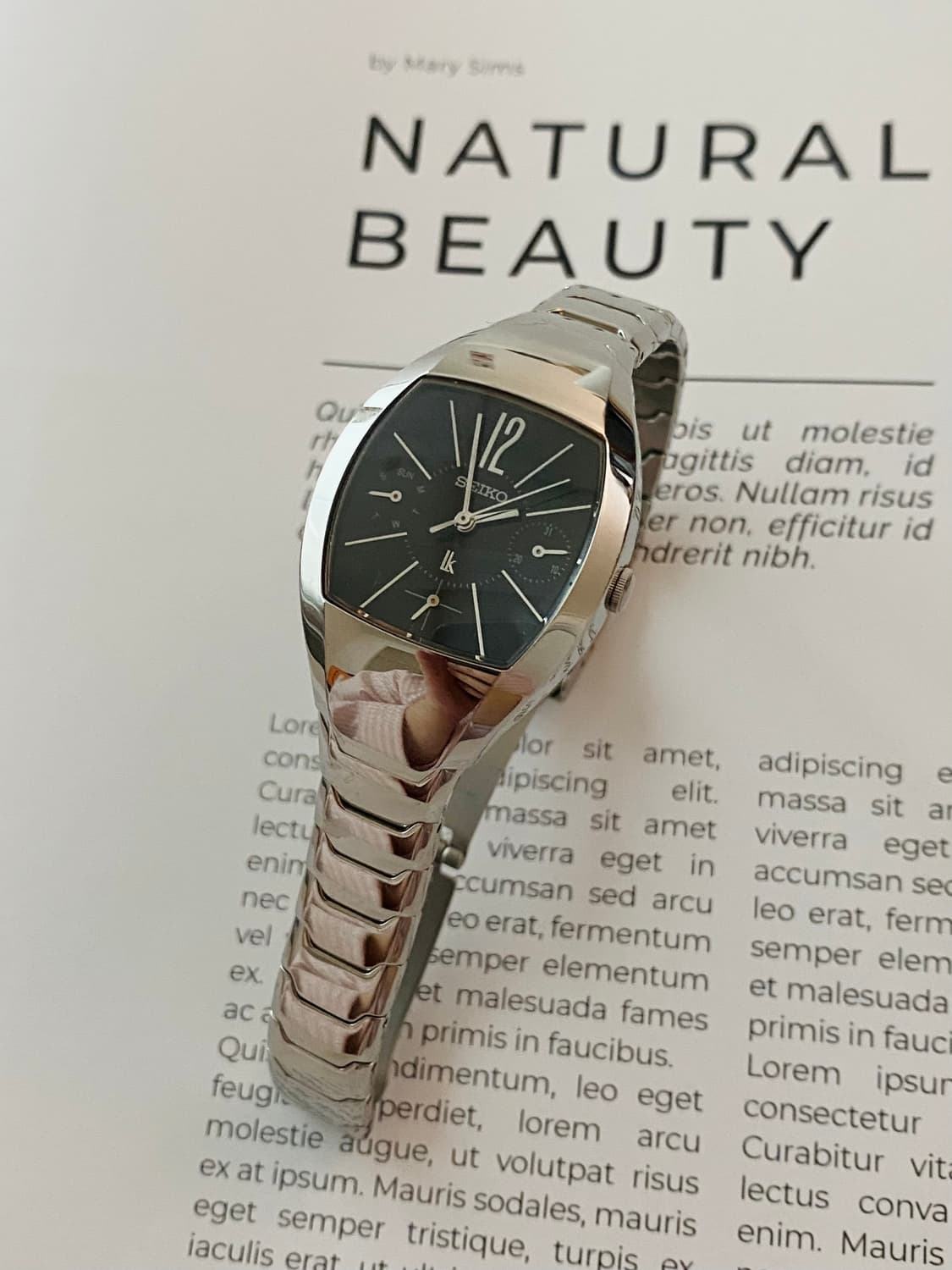 Seiko 세이코 lk 루키아 블랙 쉘 실버 상품이미지3