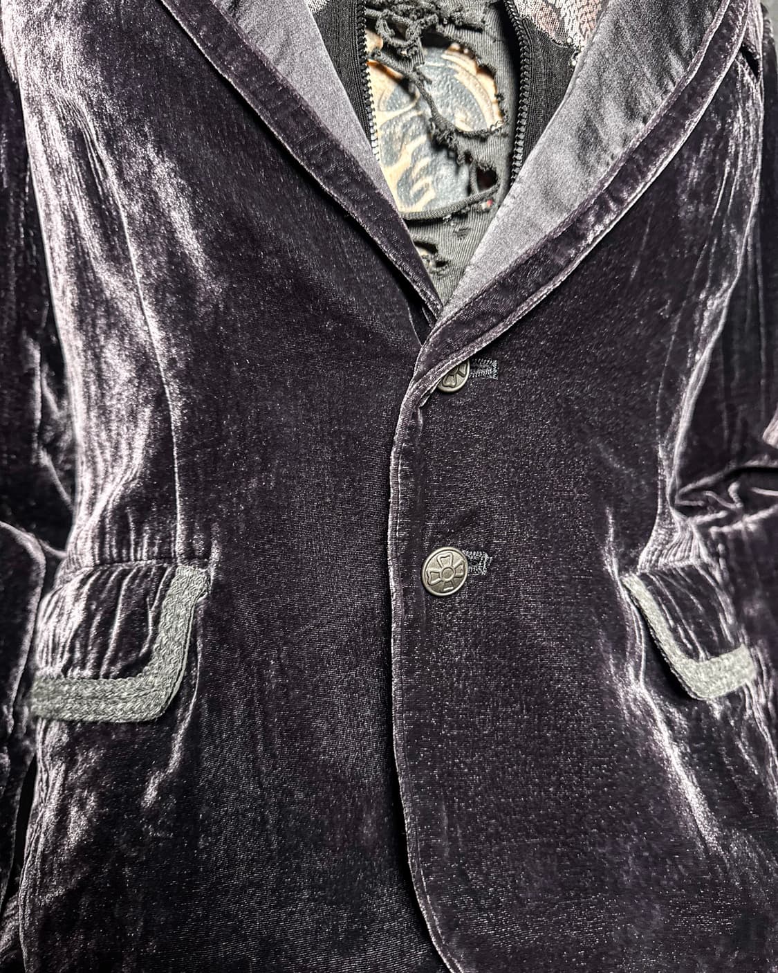 Ozone Rocks – Velvet Tailored Jacket 상품이미지3