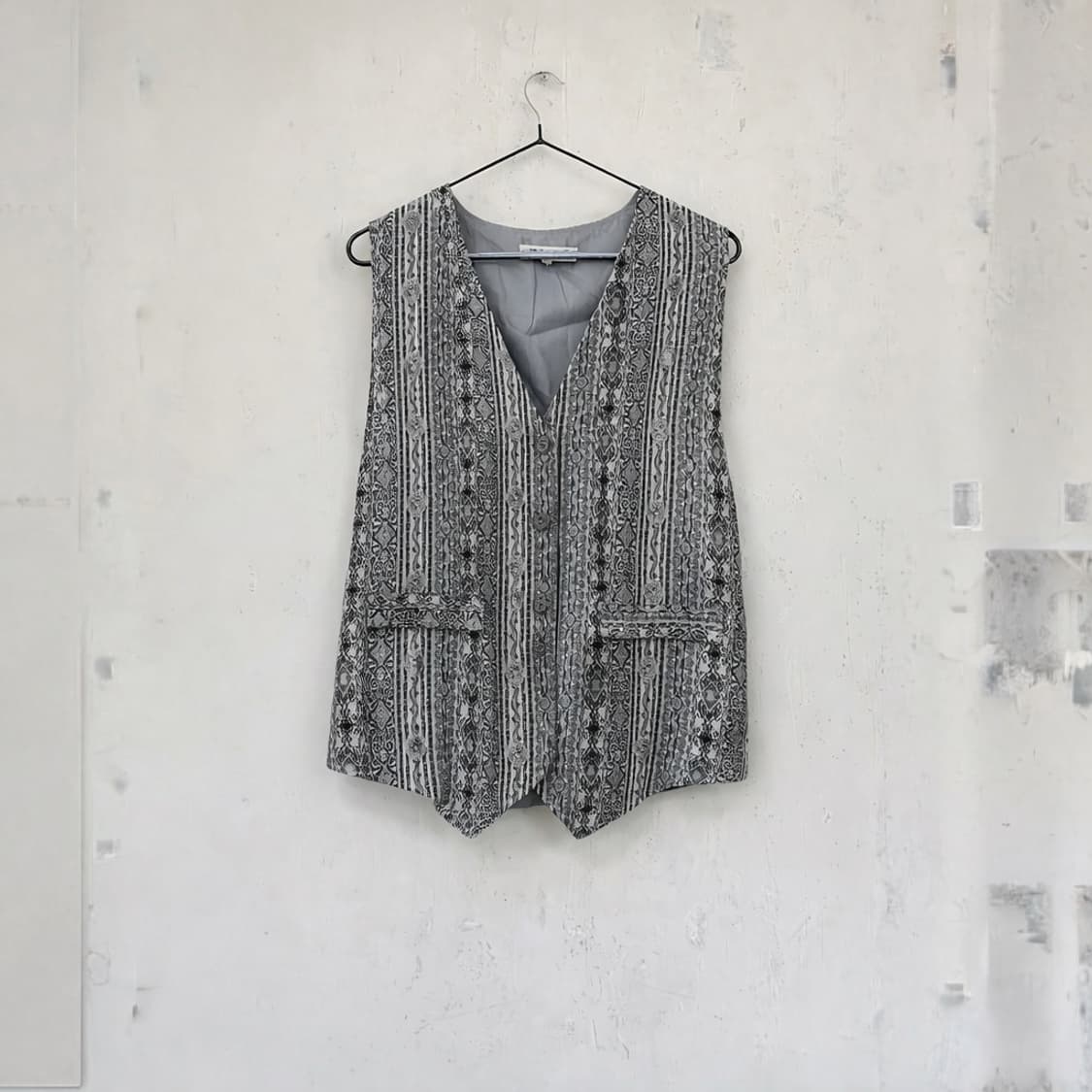 Japanese Vintage Pattern Vest 상품이미지1