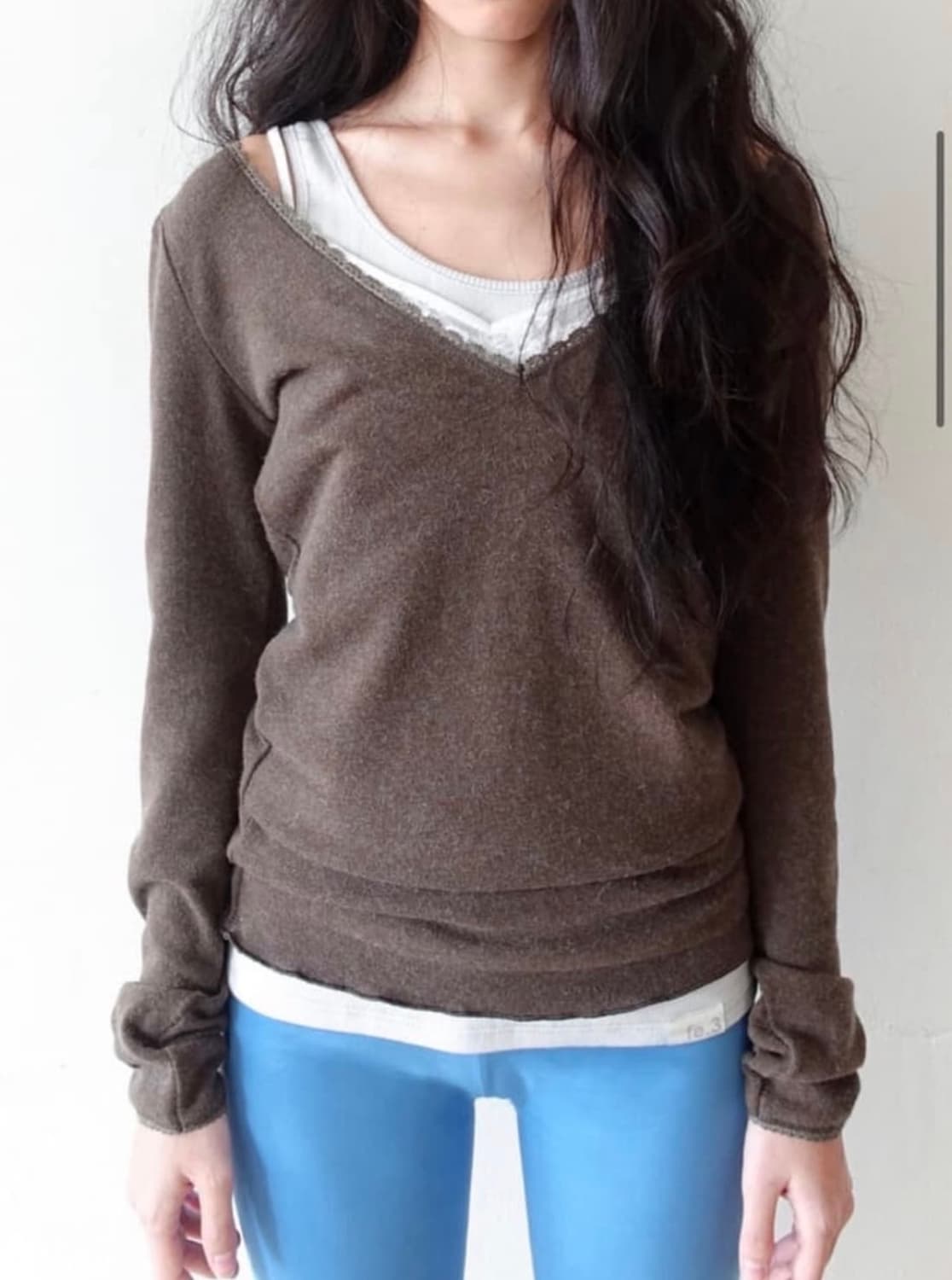 샵페어리 iris long top 카키 상품이미지1