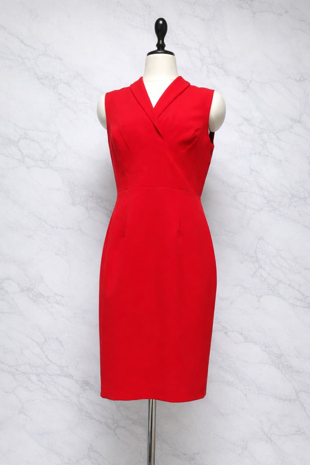 (새상품) 캘빈클라인 레드 슬림핏 원피스 / 택보유 / 하객룩 강추 상품이미지3