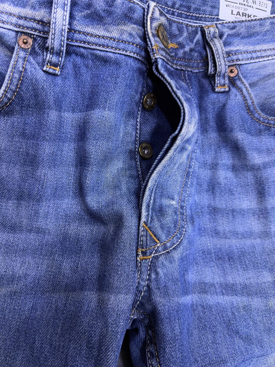 디젤 라키 레귤러 스트레이트핏 빈티지 워싱 데님팬츠 31 상품이미지6