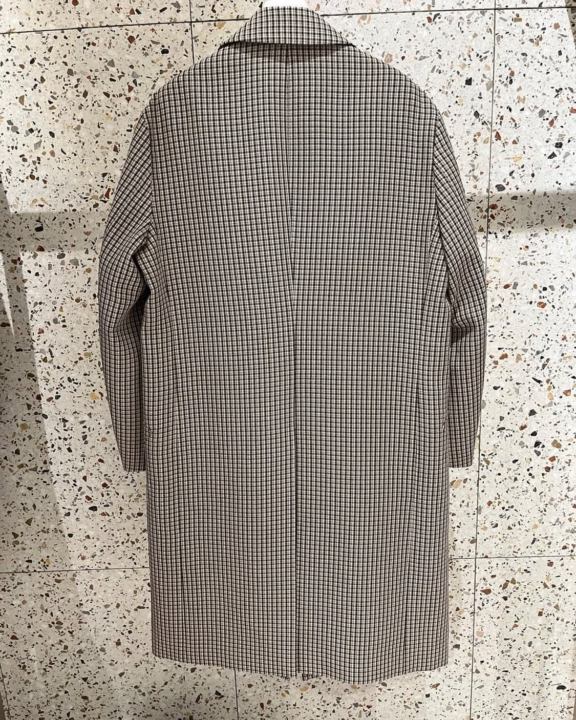 솔리드옴므 체크 싱글 코트 48사이즈 상품이미지8