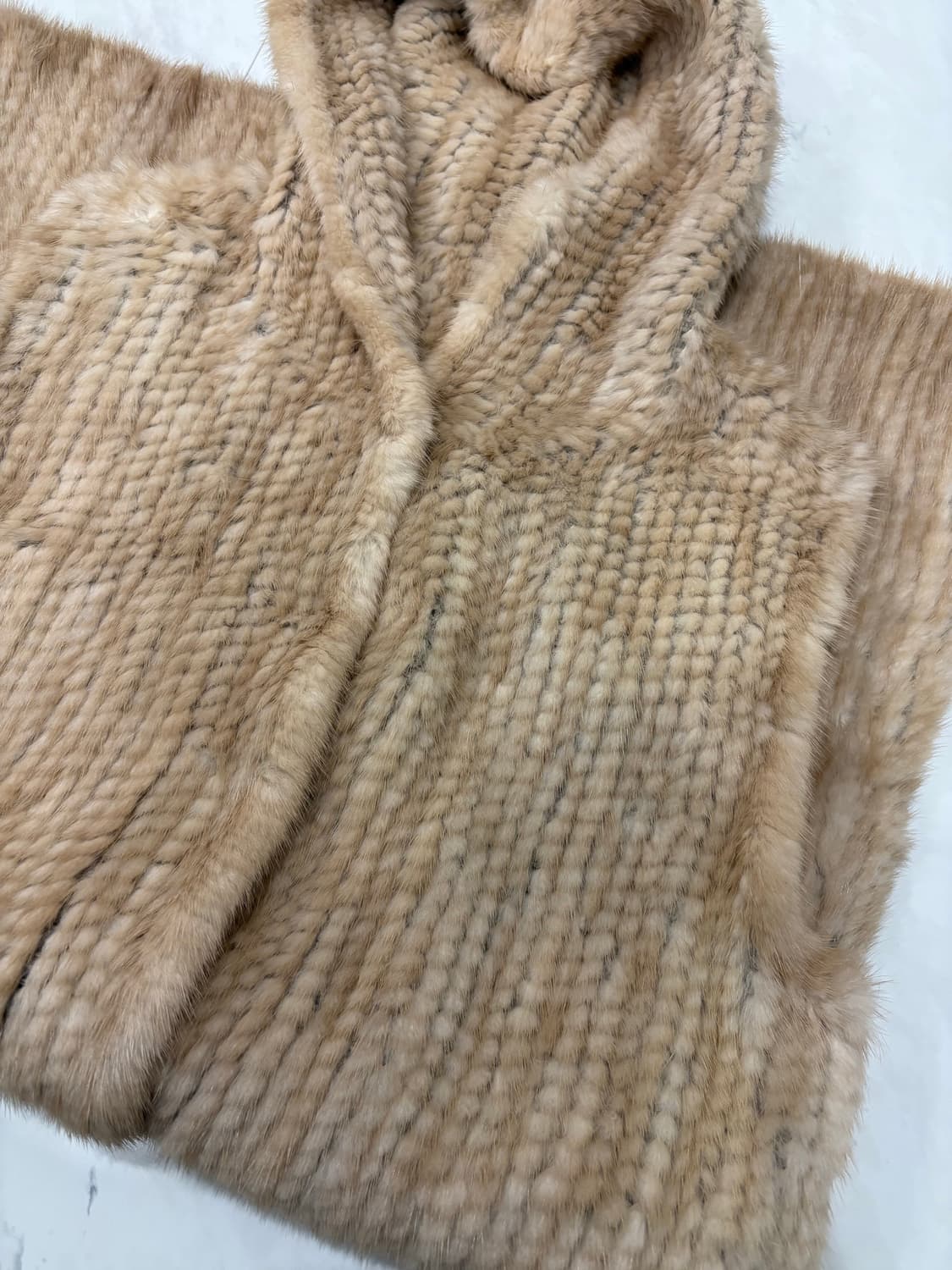 mink long vest 상품이미지5