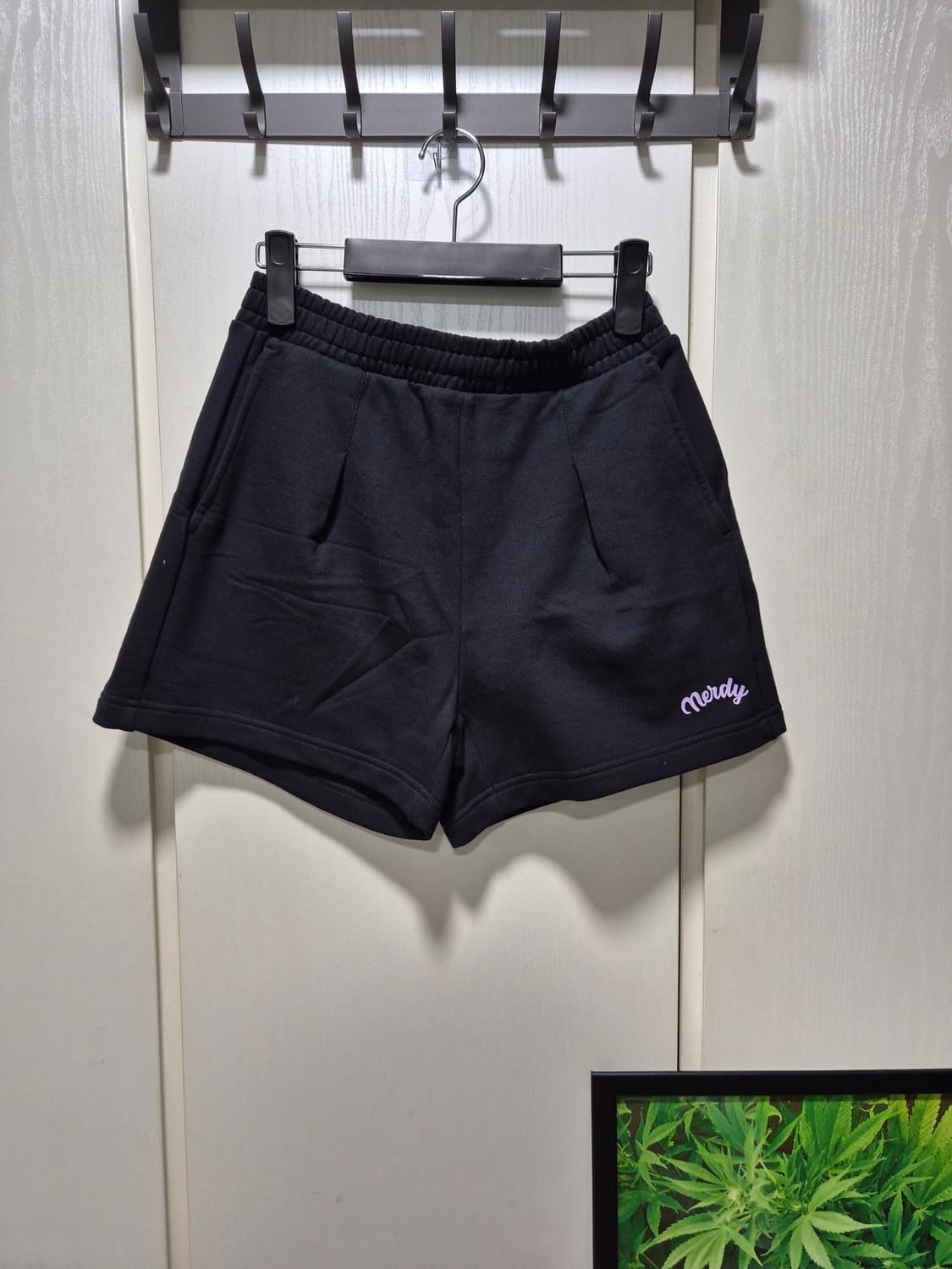 (세일)(새상품)널디 반팔 티셔츠 반바지 세트 블랙 상품이미지8