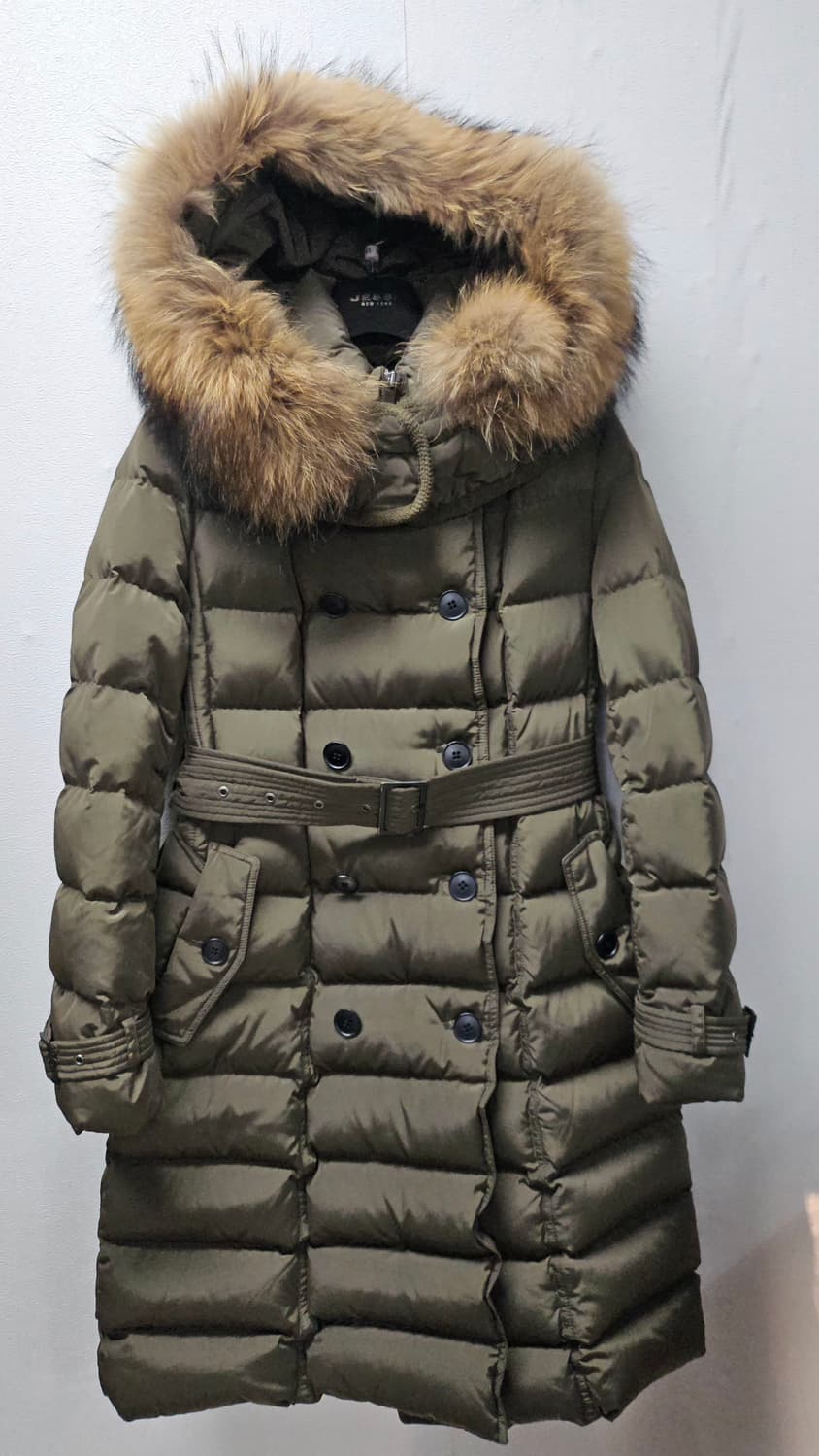 Kenneth  lady  카키 퍼 패딩 코트  55 상품이미지1