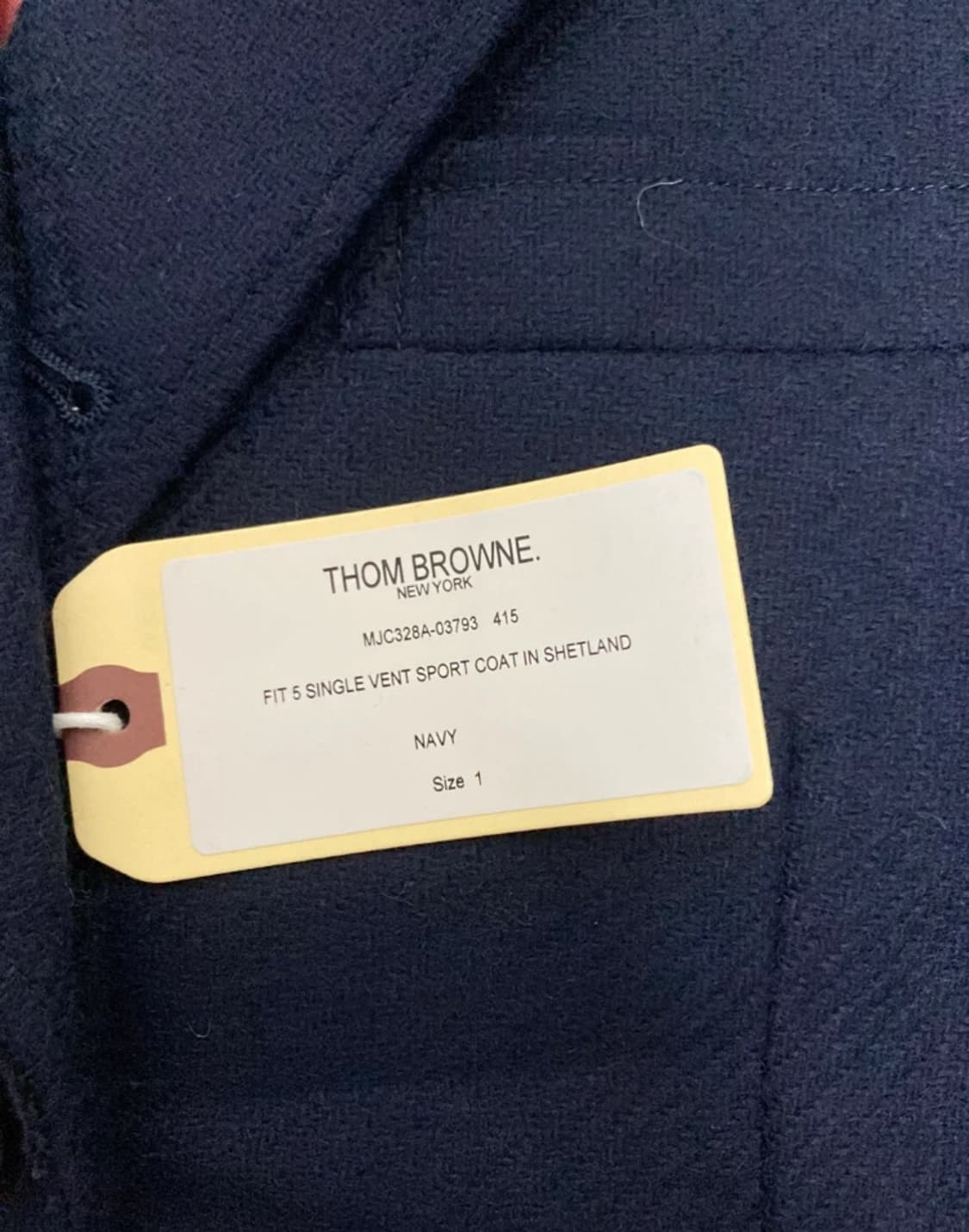 [Thom Browne] 톰브라운 Navy 블레이저 (100-105) 새 상품이미지2