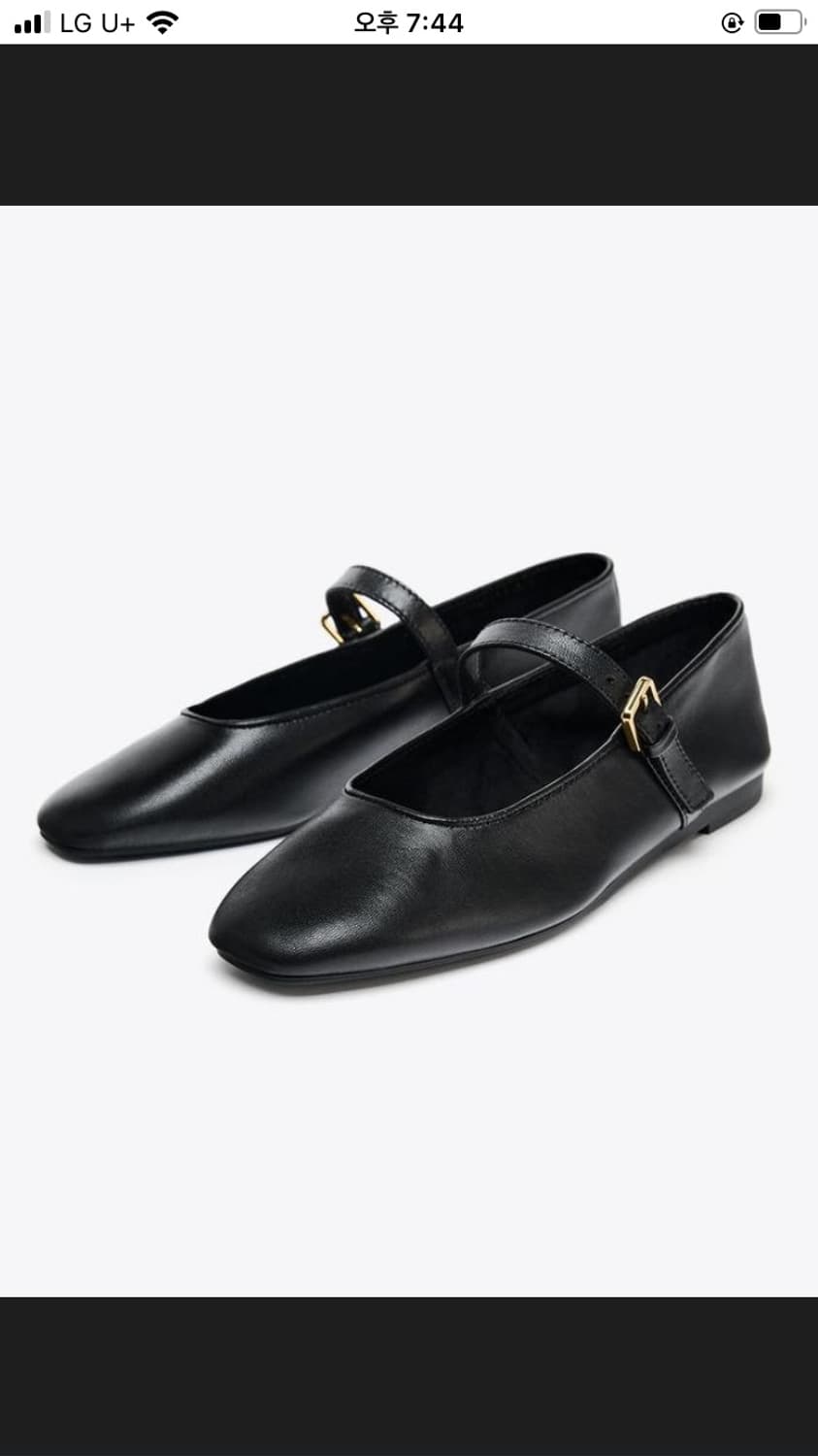 자라 더로우 발레리나 플랫슈즈 240 상품이미지1