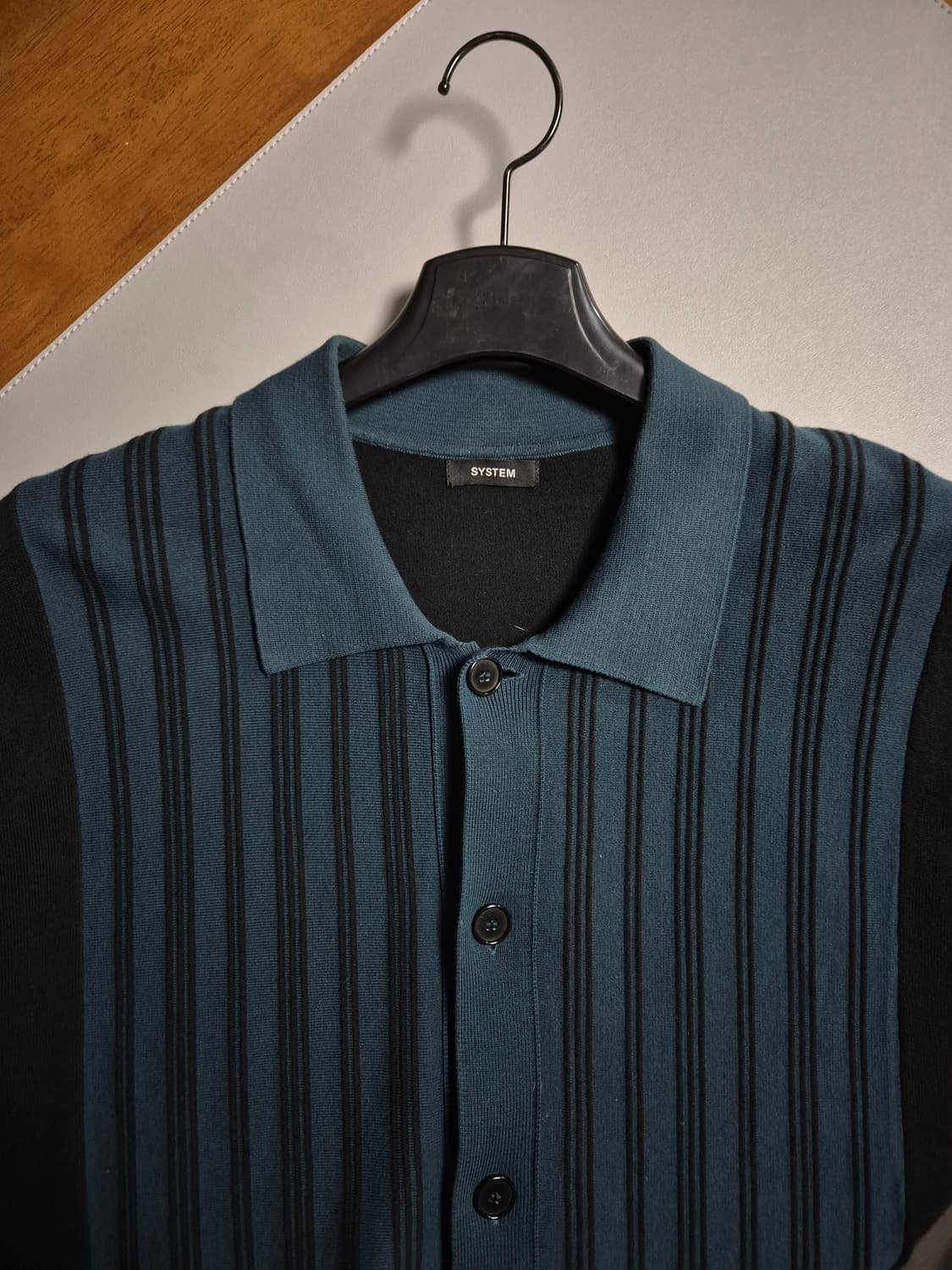 시스템옴므 코튼 니트 반팔셔츠 105 상품이미지3