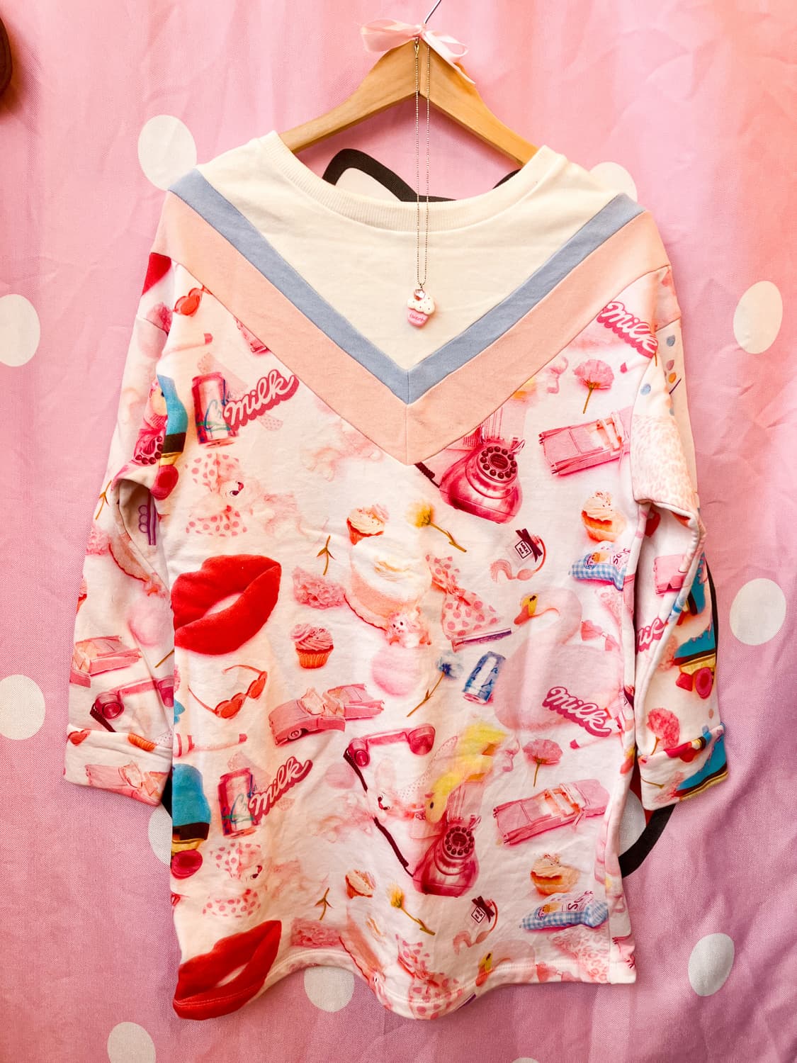 2000‘s milk 맨투맨 원피스 상품이미지1