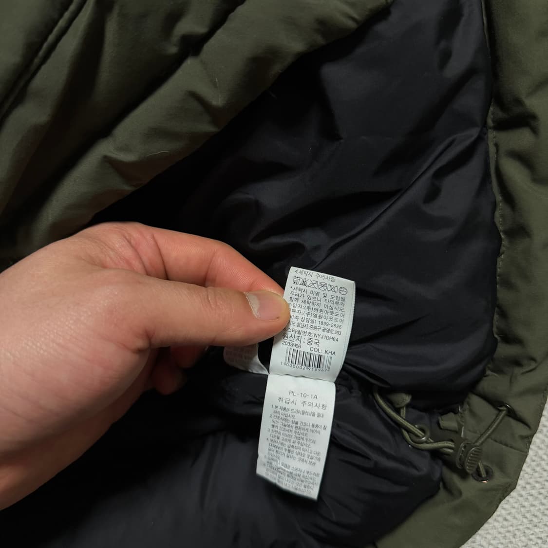 노스페이스 드라이벤트 카키 다운 패딩 자켓 상품이미지6