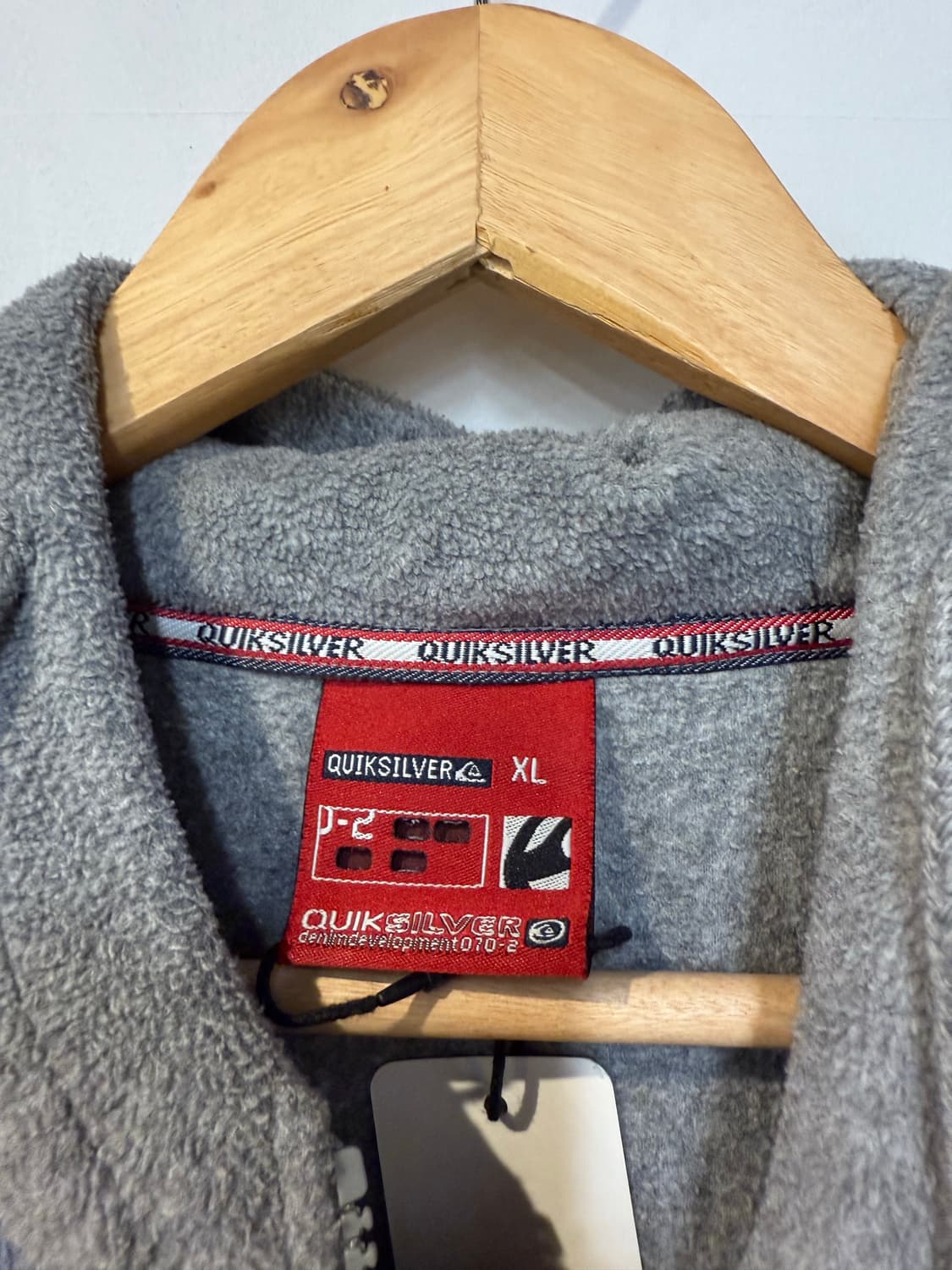 퀵실버 그레이 플리스 후드집업 상품이미지3